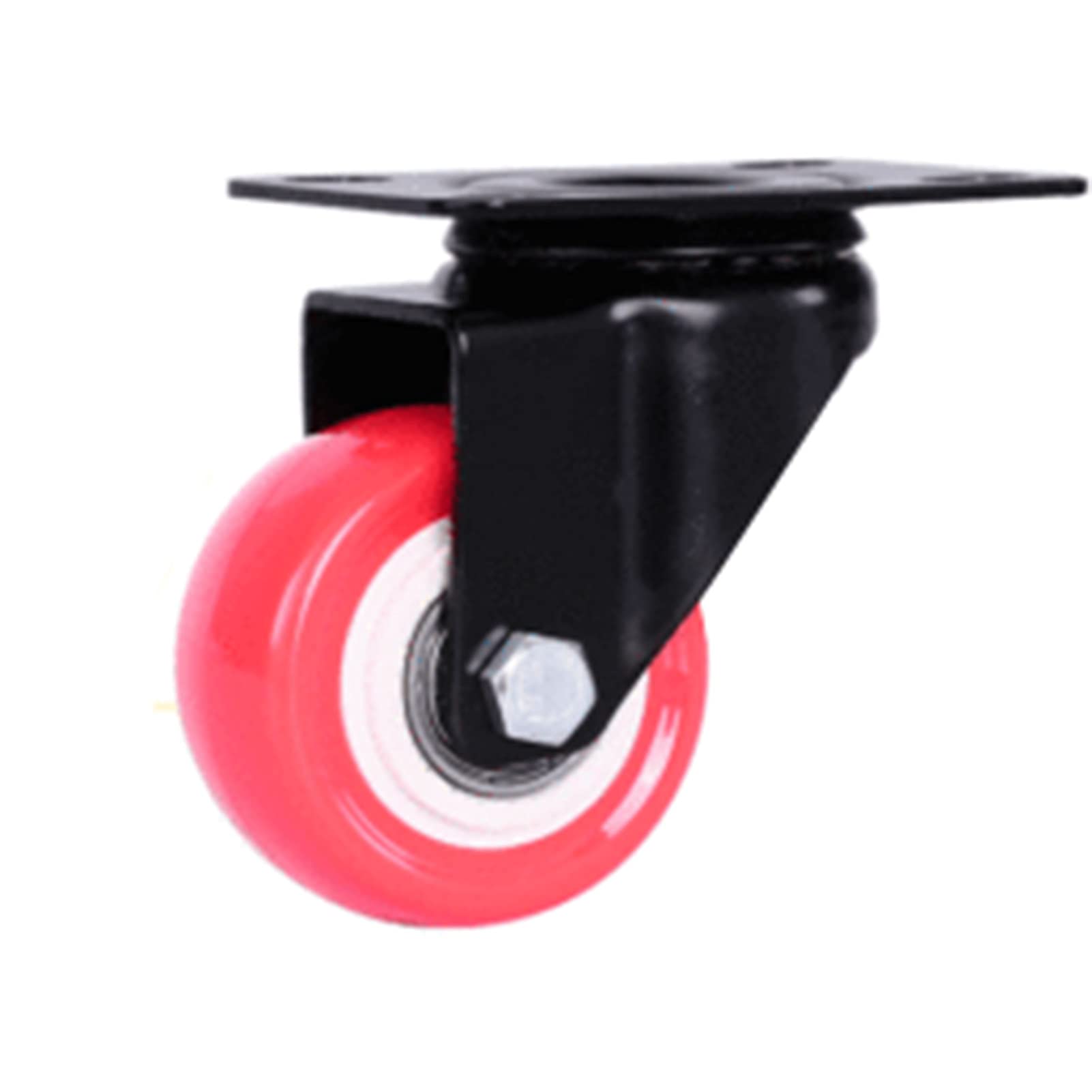 Heavy Duty 2 Inch Swivel Casters - Industrial Strength Wheels for Shopping Carts, Cabinets, Bookshelves & Coffee Tables | Durable Rubber Wheels for Smooth Movement in Warehouses, Homes & Offices