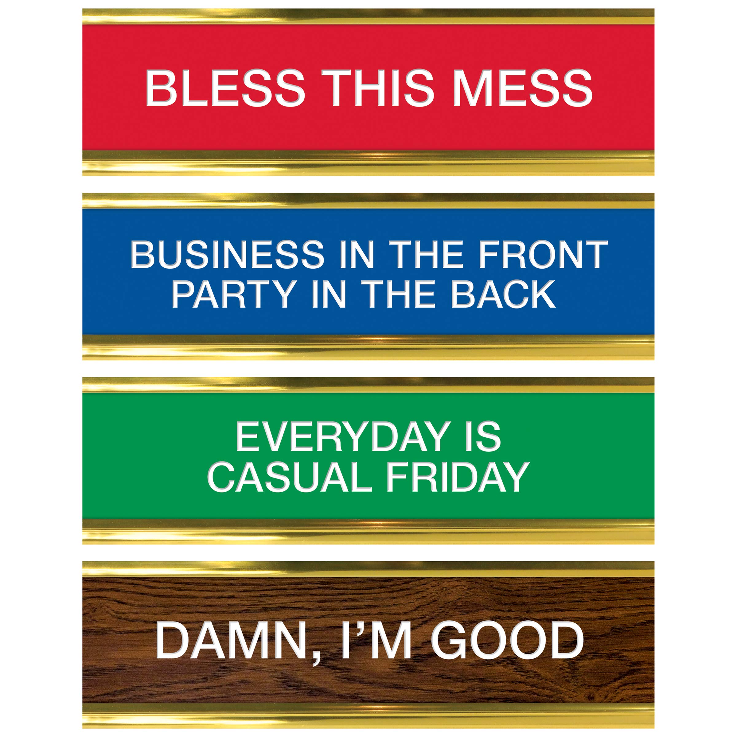Genuine Fred Daily Desk Plaque - Motivational Desktop Flip Calendar with Inspirational Quotes | Perfect Office Decor for Workstations, Desks & Home Offices