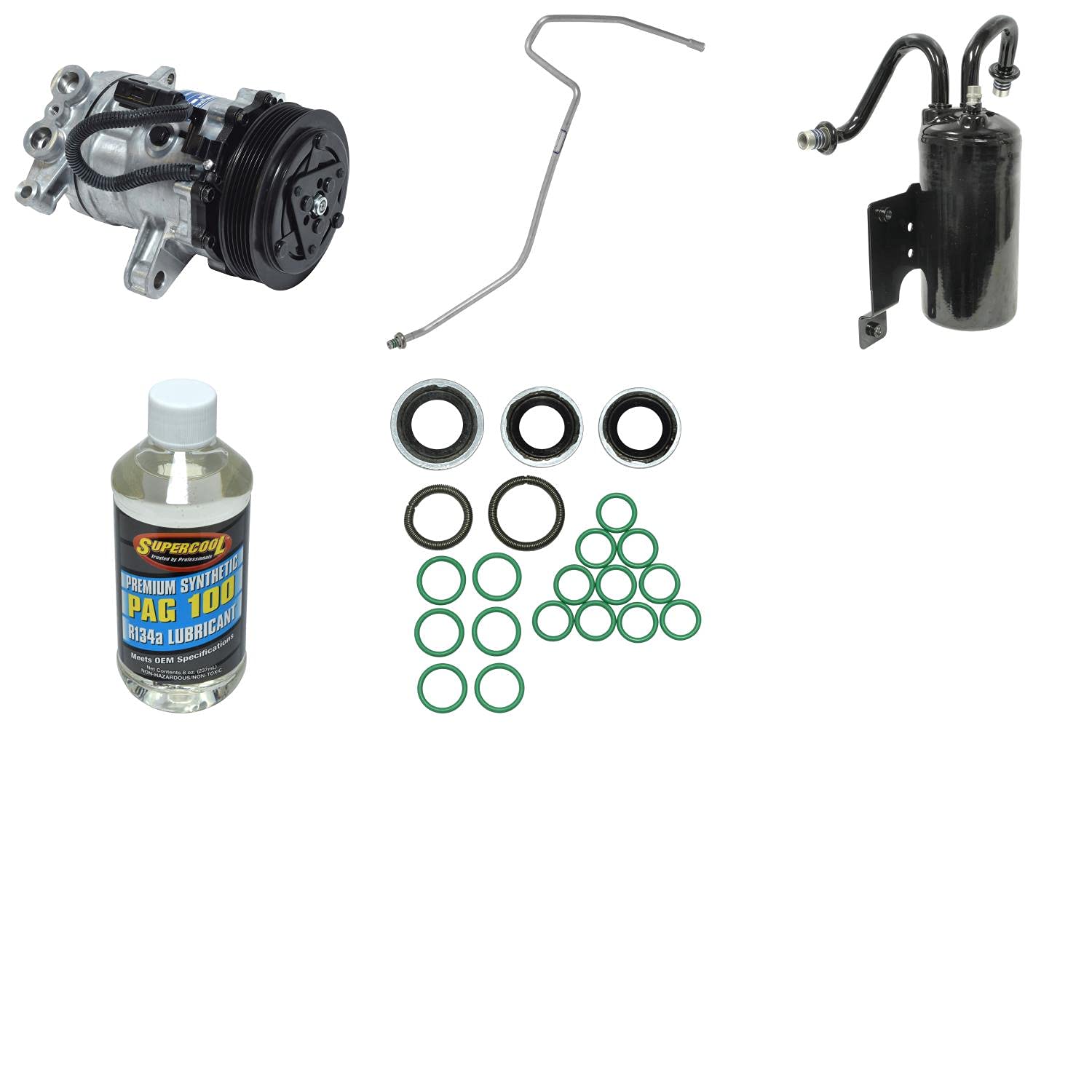 High-Quality HVAC A/C Compressor Replacement Kit - Compatible with Multiple Car Models | Fast Cooling & Durable Performance | Perfect for DIY Auto Repair & Professional Mechanics
