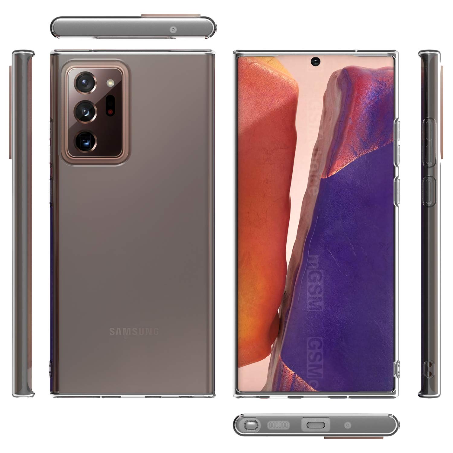 Slim Flexible TPU Case for Samsung Galaxy Note 20 Ultra - Clear Soft Protective Phone Cover | Shockproof & Scratch Resistant | Perfect for Everyday Use, Work, and Travel