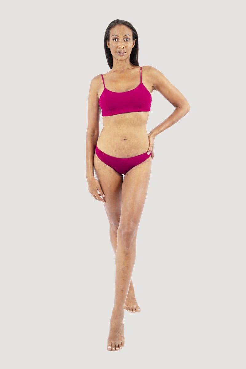 Econyl® Sustainable Bikini Set - Red Coral Two-Piece Swimsuit for Women | Beach Vacation, Pool Party, Summer Swimwear