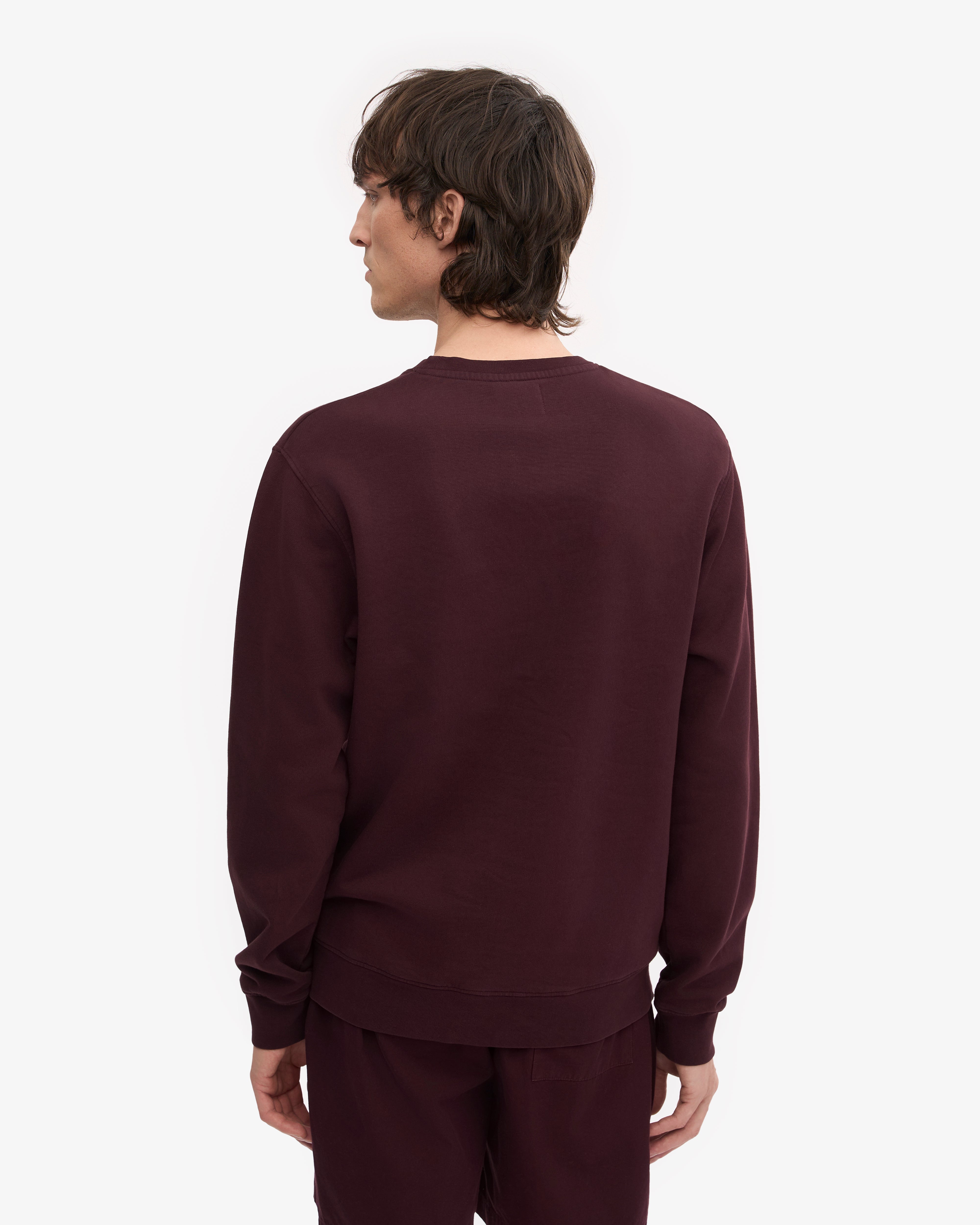 Classic Organic Cotton Crew Neck T-Shirt for Men - Oxblood Red | Comfortable & Eco-Friendly Casual Wear for Everyday Outfits