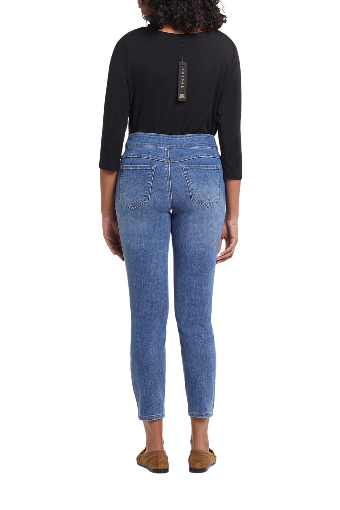 Tribal Women's Denim Jeggings - Comfy Ankle Pants for Casual Wear
