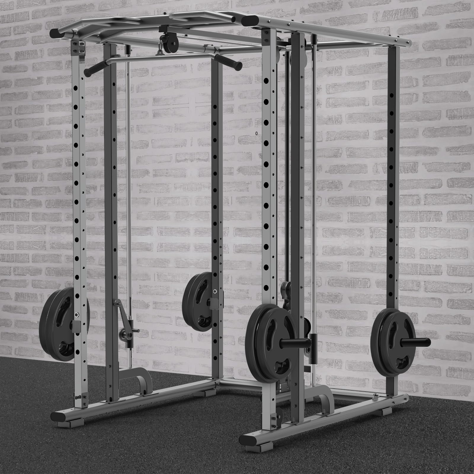 Kipika Weight Plate Holder for 2x2 and 3x3 Power Rack - Heavy Duty Gym Equipment Storage Attachment - Compatible with Standard 1-inch & Olympic 2-inch Weight Plates - Set of 2 - Perfect for Home Gym and Commercial Fitness Centers