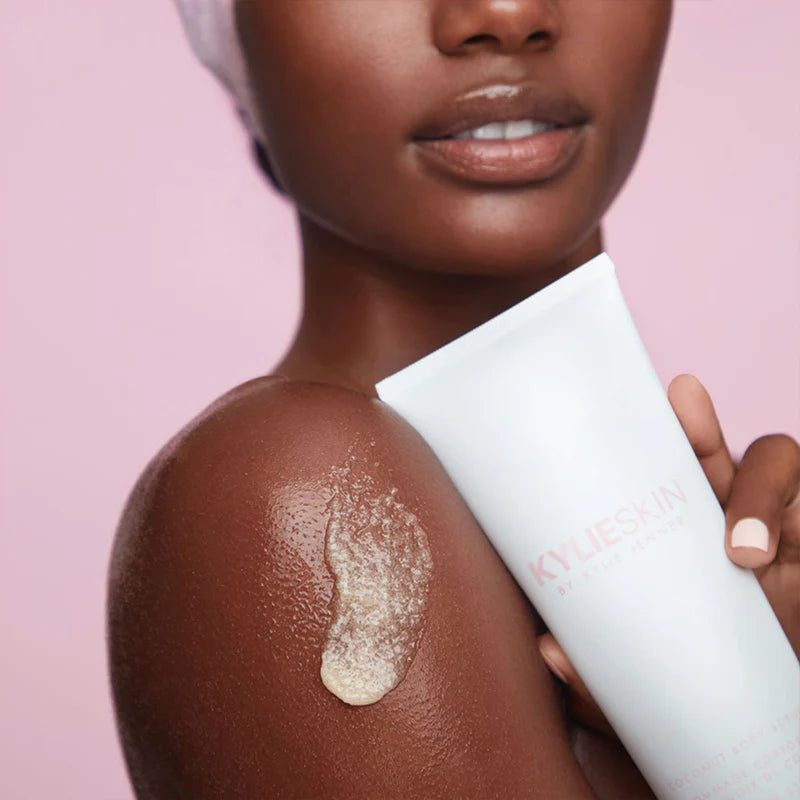 Kylie Cosmetics Coconut Body Scrub - Natural Exfoliator for Smooth & Glowing Skin | Perfect for Spa Day & At-Home Skincare Routine