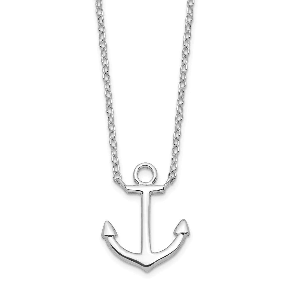 Roy Rose Jewelry Sterling Silver Anchor Necklace 16