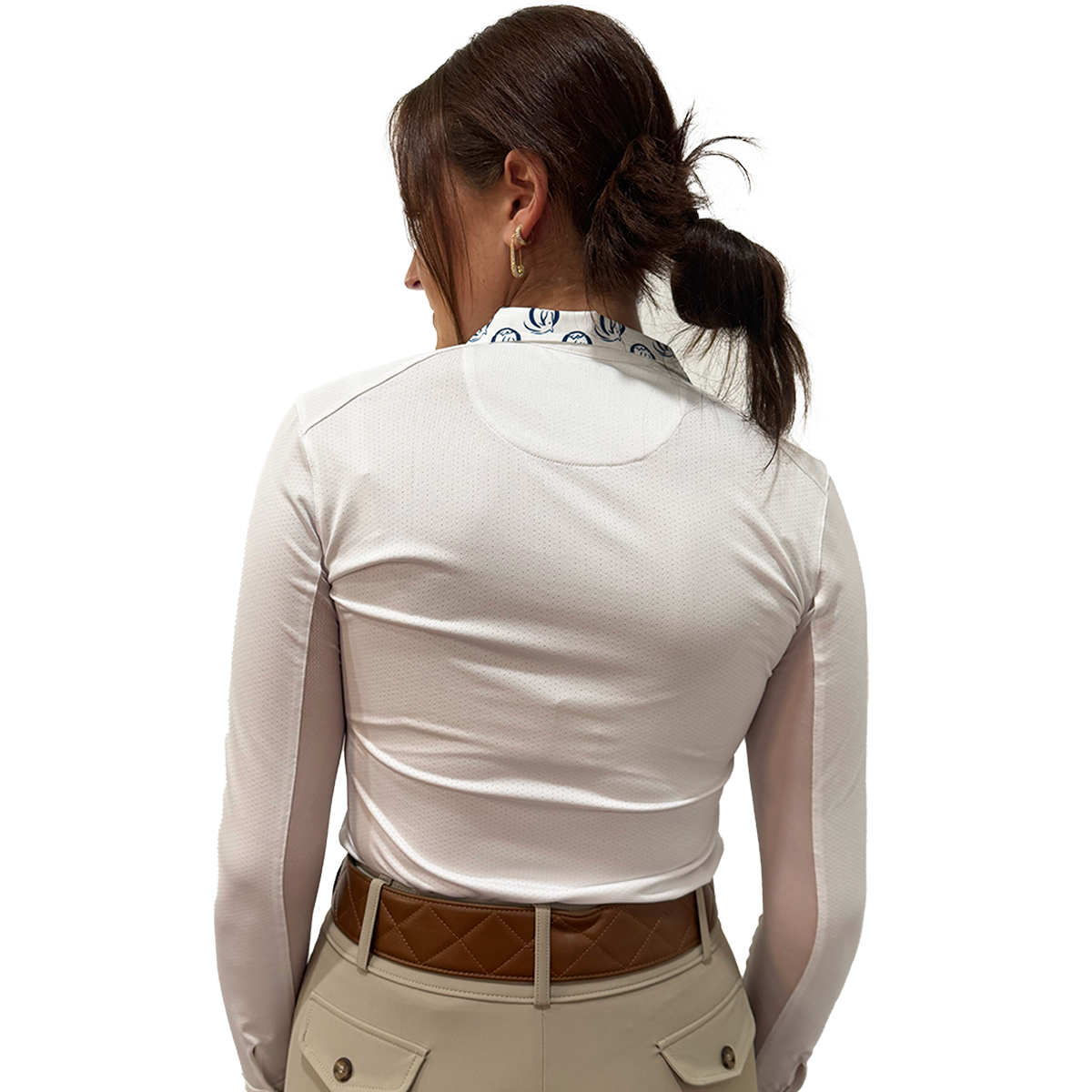 Essex Classics Women's Tryon Talent Yarn Wrap Collar Long Sleeve Blouse - Elegant Office Wear & Casual Outfit for Professional Women