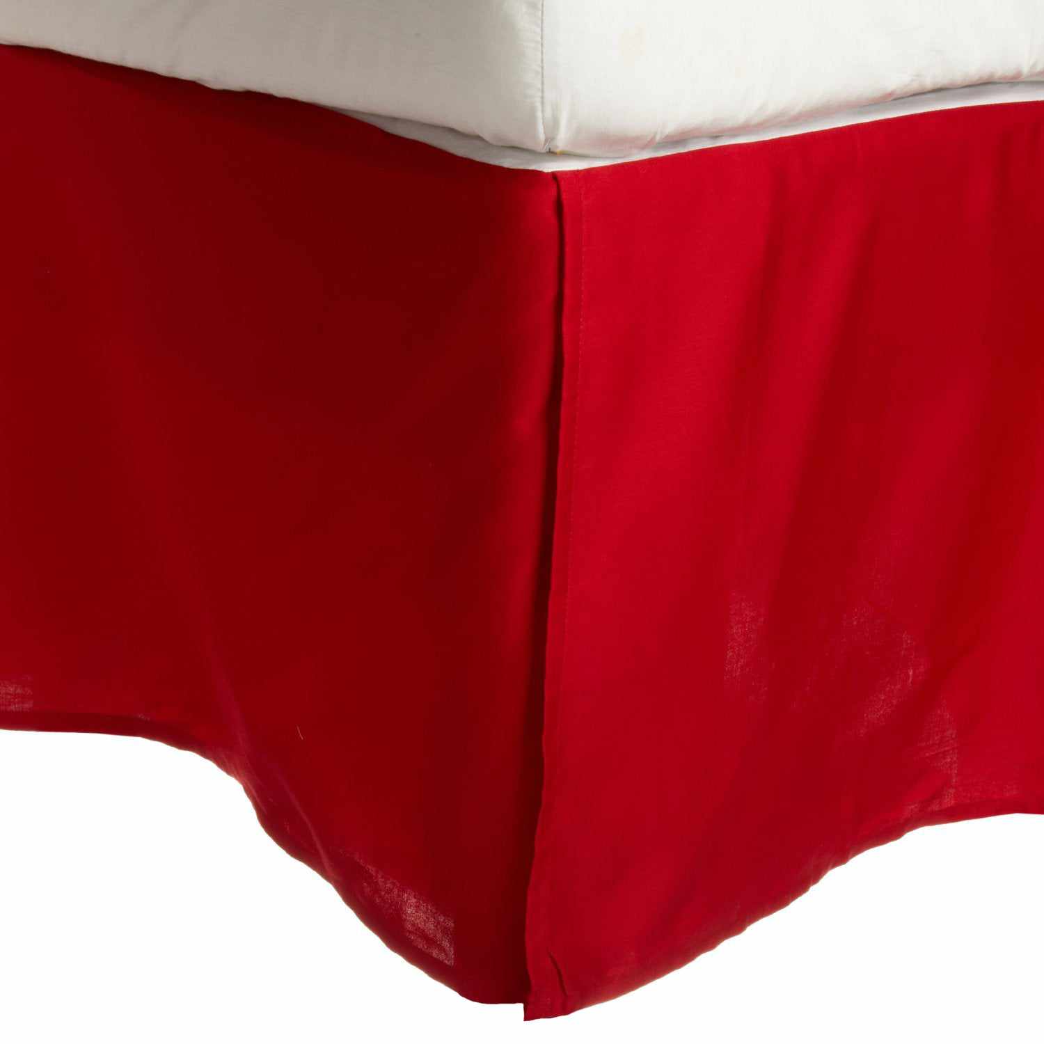 Saltaire 100% Egyptian Cotton Bed Skirt with Split Corners - Luxury Fitted Dust Ruffle for Queen/King Size Beds - Perfect for Master Bedrooms & Guest Rooms