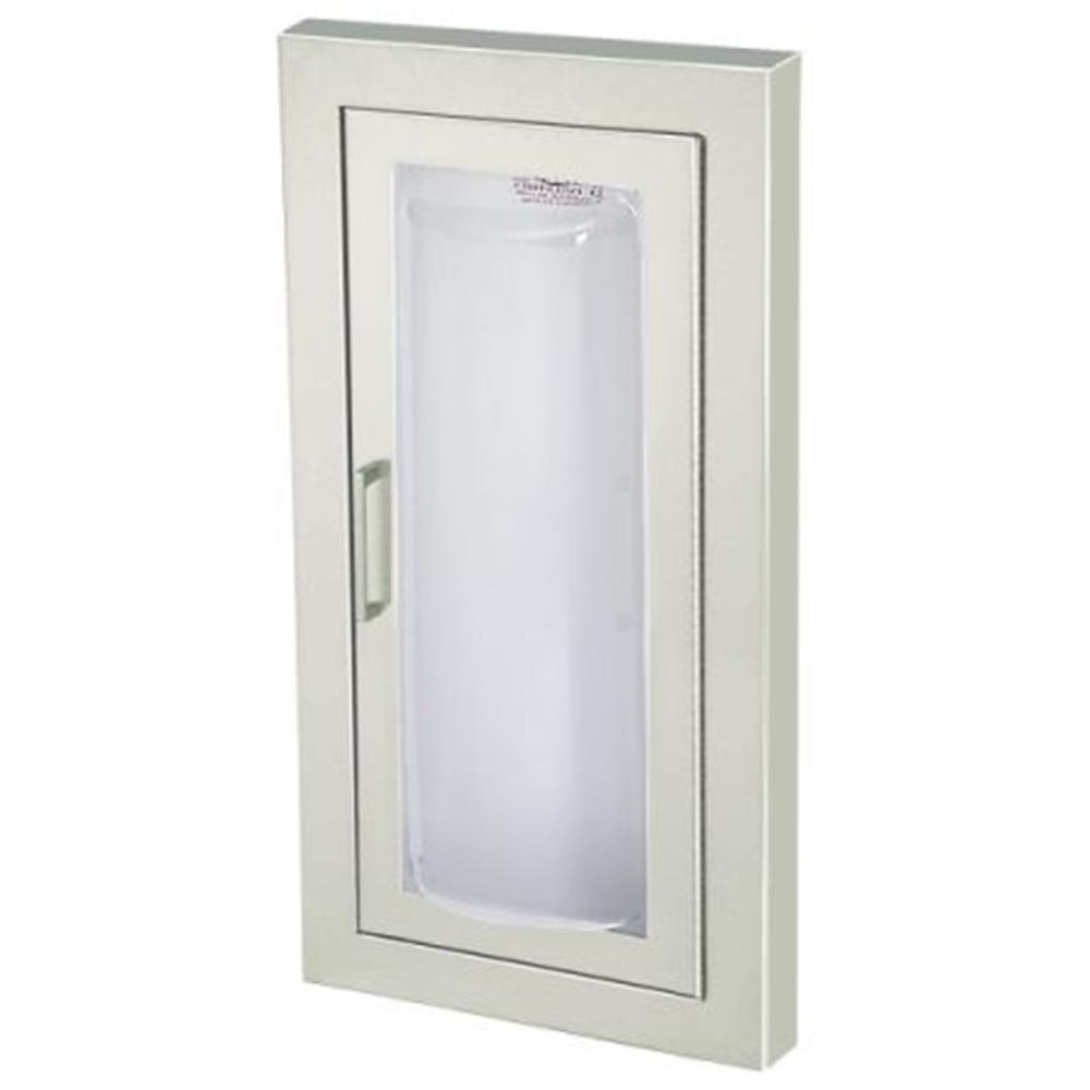 JL Industries 1526F25 Clear VU Fire Extinguisher Cabinet - Transparent Acrylic Full Glazing with Pull Handle - Ideal for Offices, Schools, and Commercial Buildings Safety Compliance