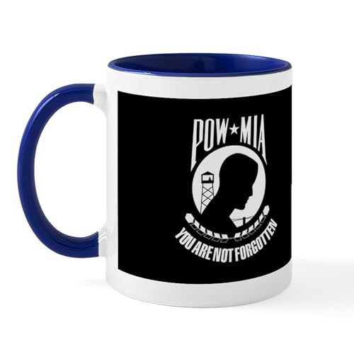 White/Navy Inside - POW MIA Military Flag Mug