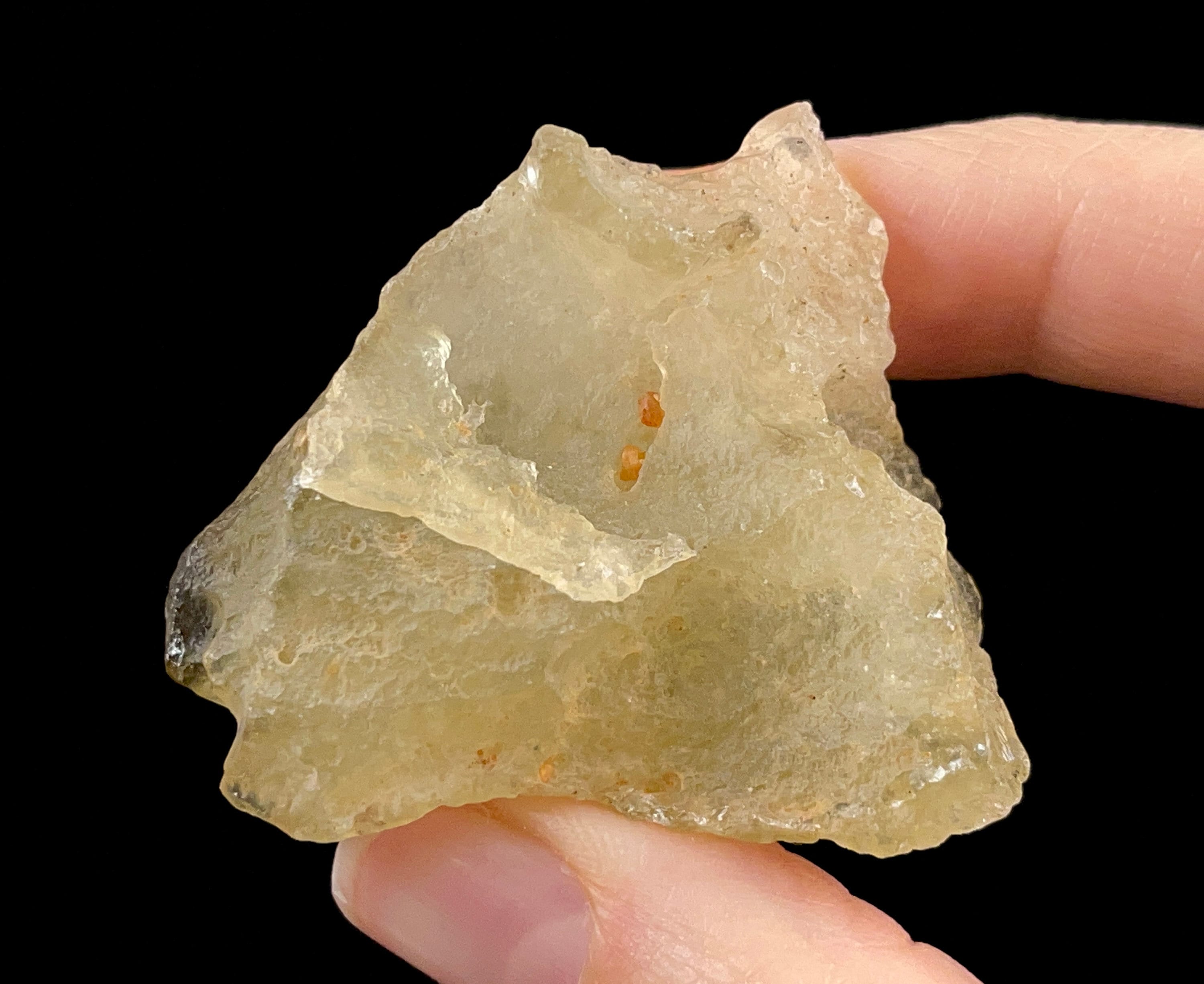 Libyan Desert Glass Raw Crystal - Rare B Grade Natural Mineral Specimen | Unique Gift for Collectors, Home Decor & Healing Crystals | Perfect for Meditation, Jewelry Making & Display Cases