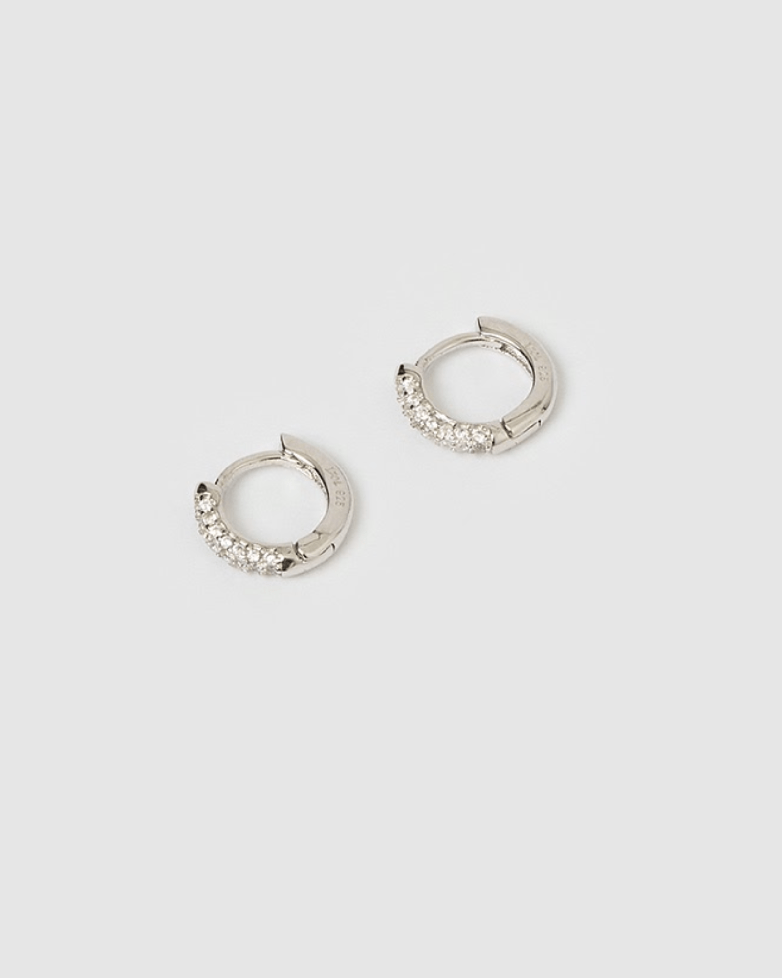 Izoa Sterling Silver Coco Huggie Hoop Earrings for Women - Perfect for Everyday Wear, Parties & Gifts