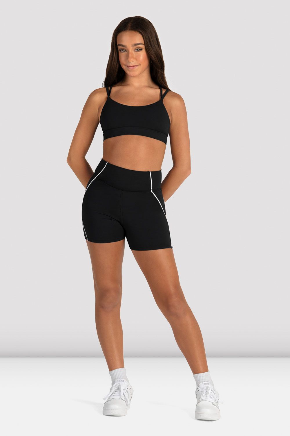 Girls Glissade Double Strap Sports Bra Top - Comfortable Workout & Yoga Support for Active Girls - Perfect for Gym, Running, and Dance