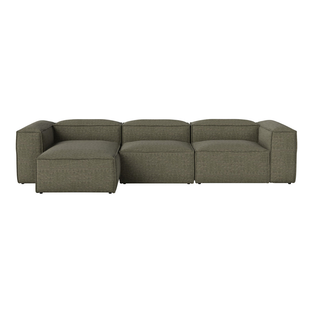 Cosima 3-Seater Sofa with Chaise Lounge - Modern L-Shaped Sectional Couch for Living Room, Apartment & Small Spaces - Soft Fabric Upholstery & Sturdy Frame - Perfect for Relaxing, Entertaining & Family Movie Nights