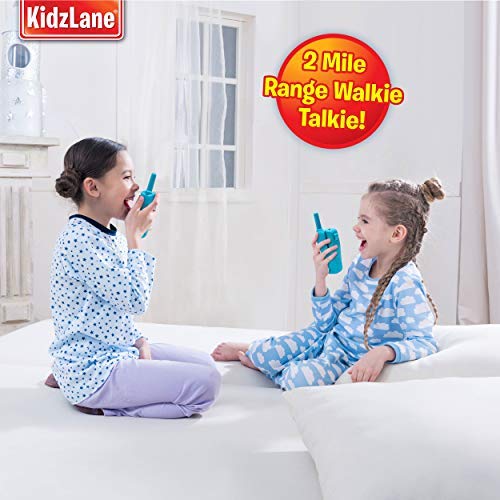 Kidzlane Kids Walkie Talkies with Voice Changer - 2 Mile Range, 8 Channels, Flashlight & Call Alert for Outdoor Adventures, Camping & Backyard Games