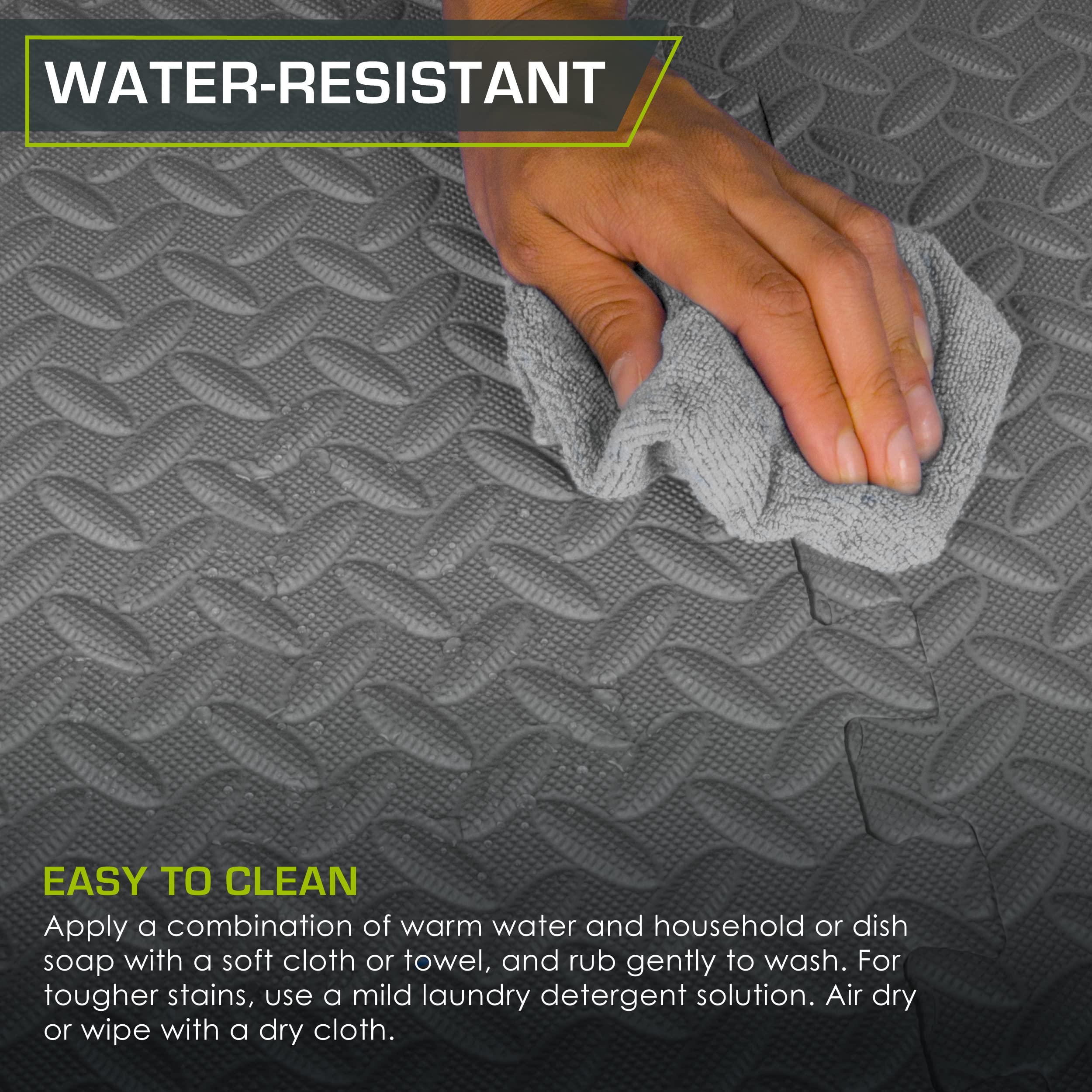 ProsourceFit 1/2 Inch EVA Interlocking Foam Floor Tiles - 24