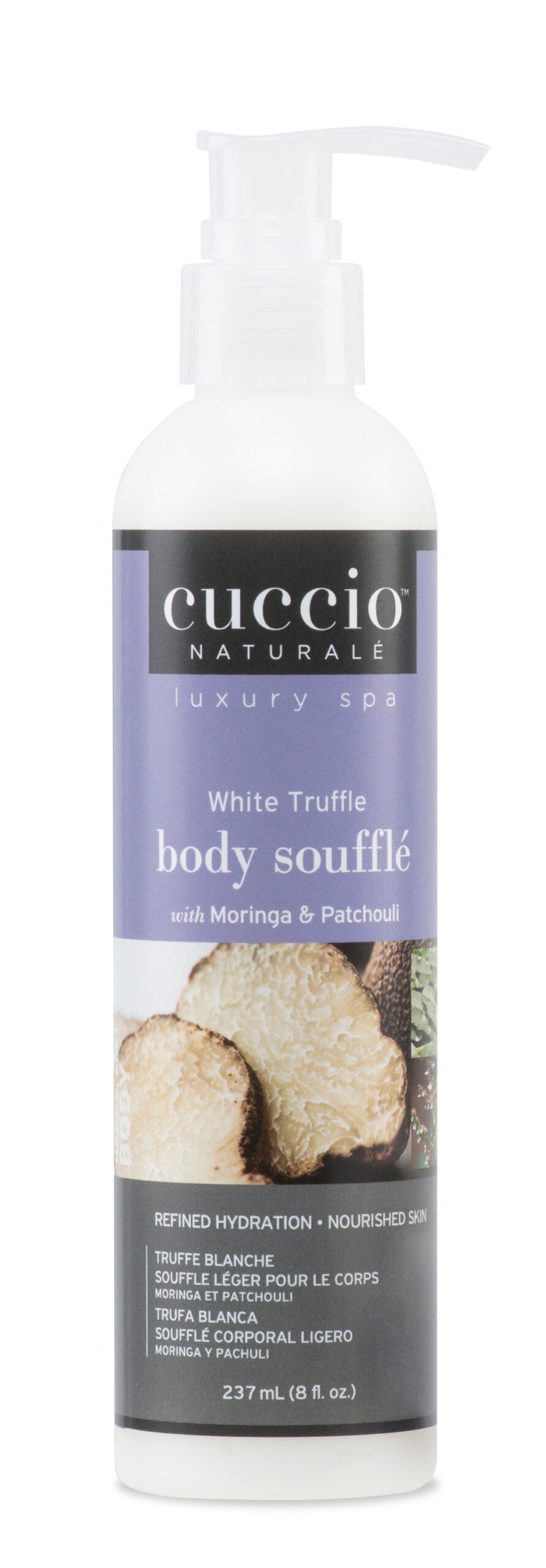 CUCCIO White Truffle Body Souffle 8 oz - Luxurious Moisturizing Cream for Dry Skin - Perfect for Spa Nights & Gift Sets