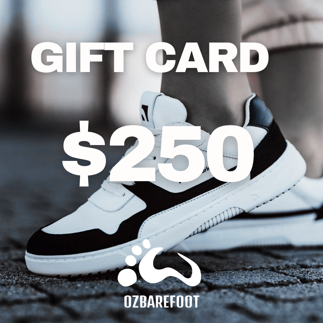 OzBarefoot $250 Gift Card - Perfect for Barefoot Shoes, Minimalist Footwear & Natural Movement Enthusiasts | Ideal for Gifts, Fitness & Outdoor Activities