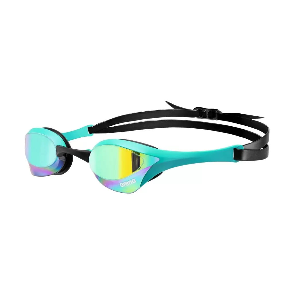 Arena Cobra Ultra Swipe Mirror Goggles - Emerald/Peacock - Anti-Fog Competitive Swim Goggles for Training & Racing - Perfect for Pool, Open Water & Triathlon