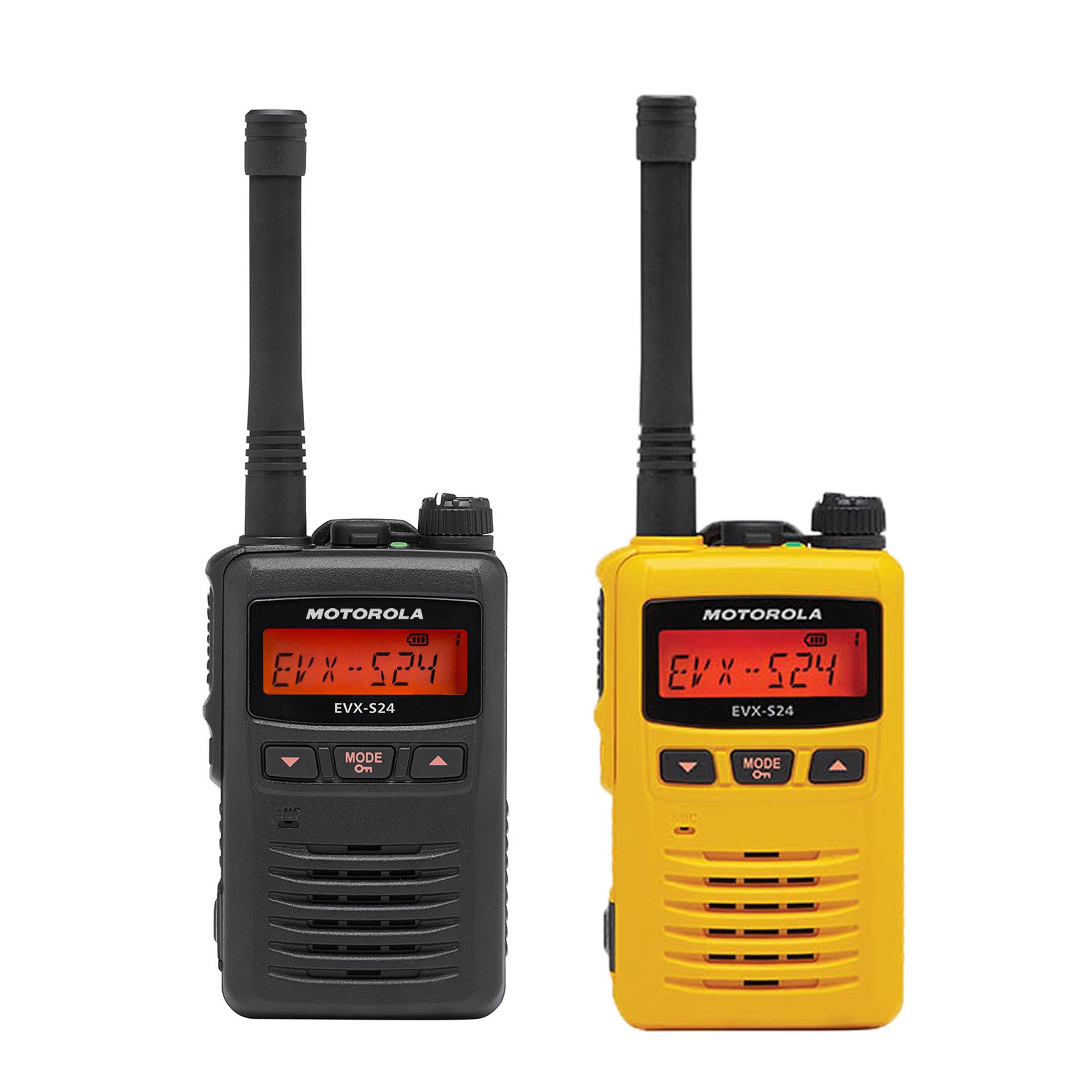 Motorola EVX S24 Two-Way Radio - Long Range Walkie Talkie for Business & Outdoor Adventures - Durable & Reliable Communication Solution for Construction, Security & Hiking