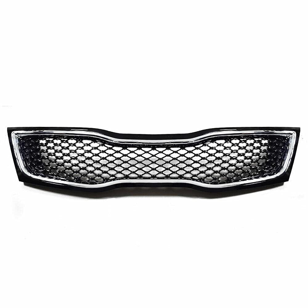 Chrome Front Upper Bumper Radiator Grille for 2014-2015 Kia Optima - Perfect Fit Replacement Part for Enhanced Vehicle Appearance & Protection