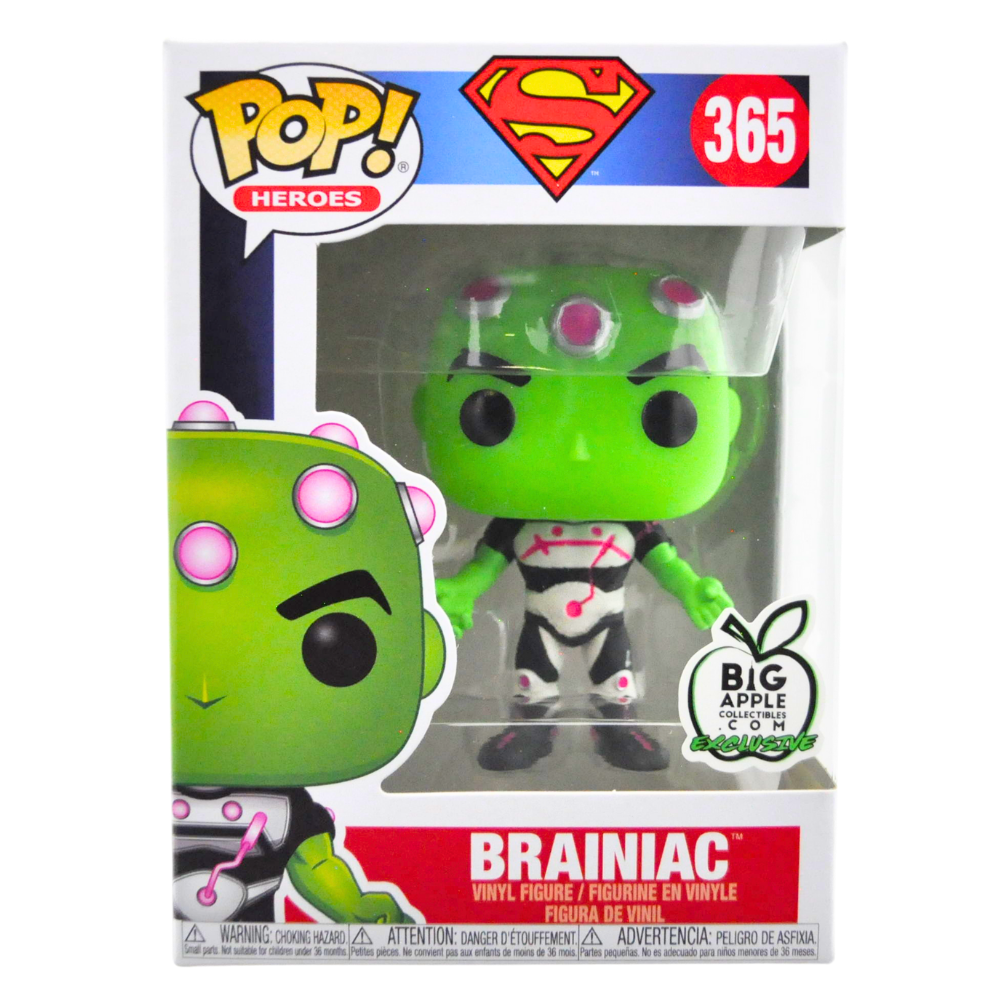 Funko Pop! Brainiac (Superman) 365 - Big Apple Collectibles Exclusive Vinyl Figure | DC Comics Villain Collectible for Superman Fans | Perfect for Display, Gifts & Comic Book Collections