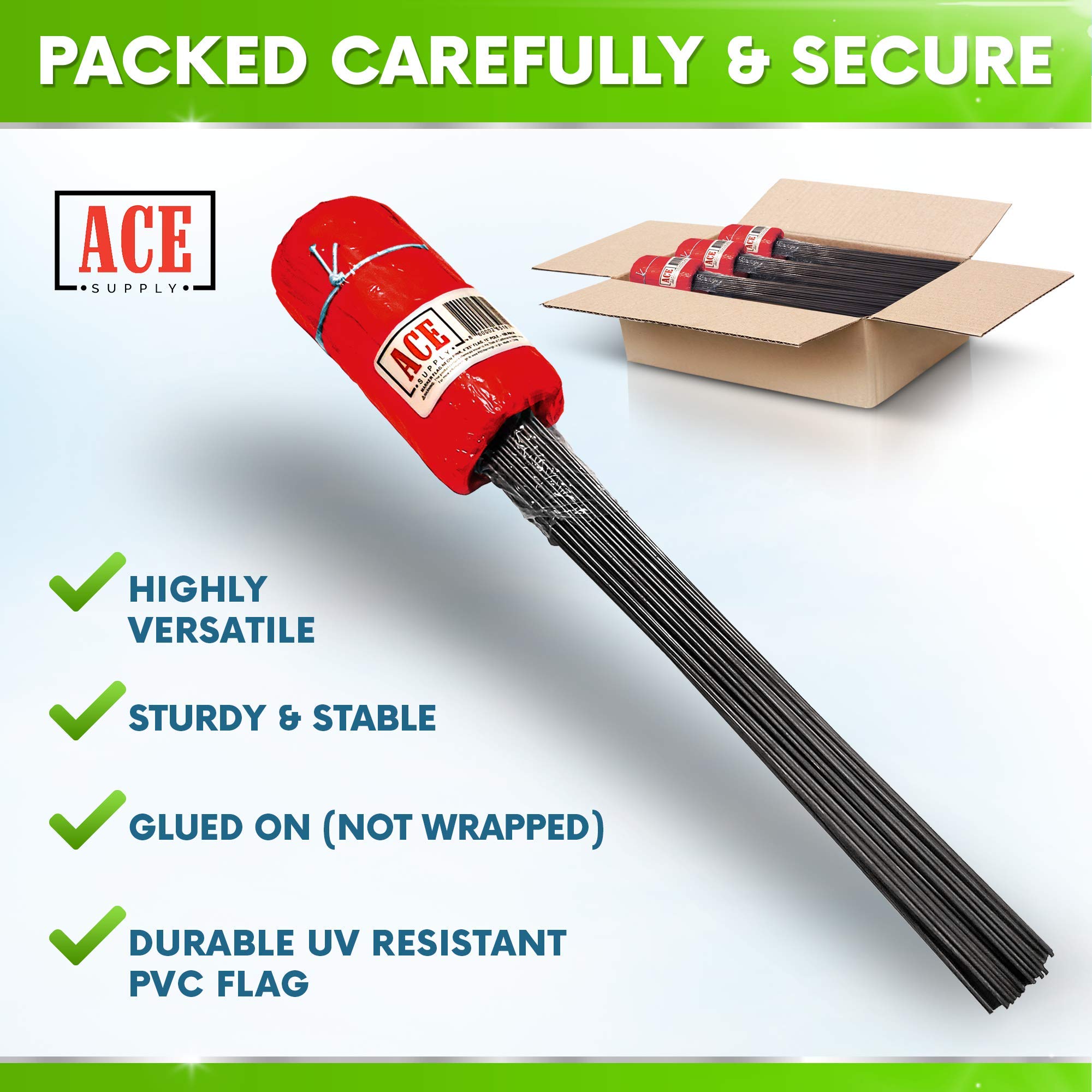 1000 Pack Red Marking Flags - 4x5x21 Inch Yard Markers for Lawn, Irrigation, Survey & Landscaping - Durable Red Flags for Sprinkler Head Marking & Utility Location (Perfect for Construction, Gardening & Property Boundary Identification)