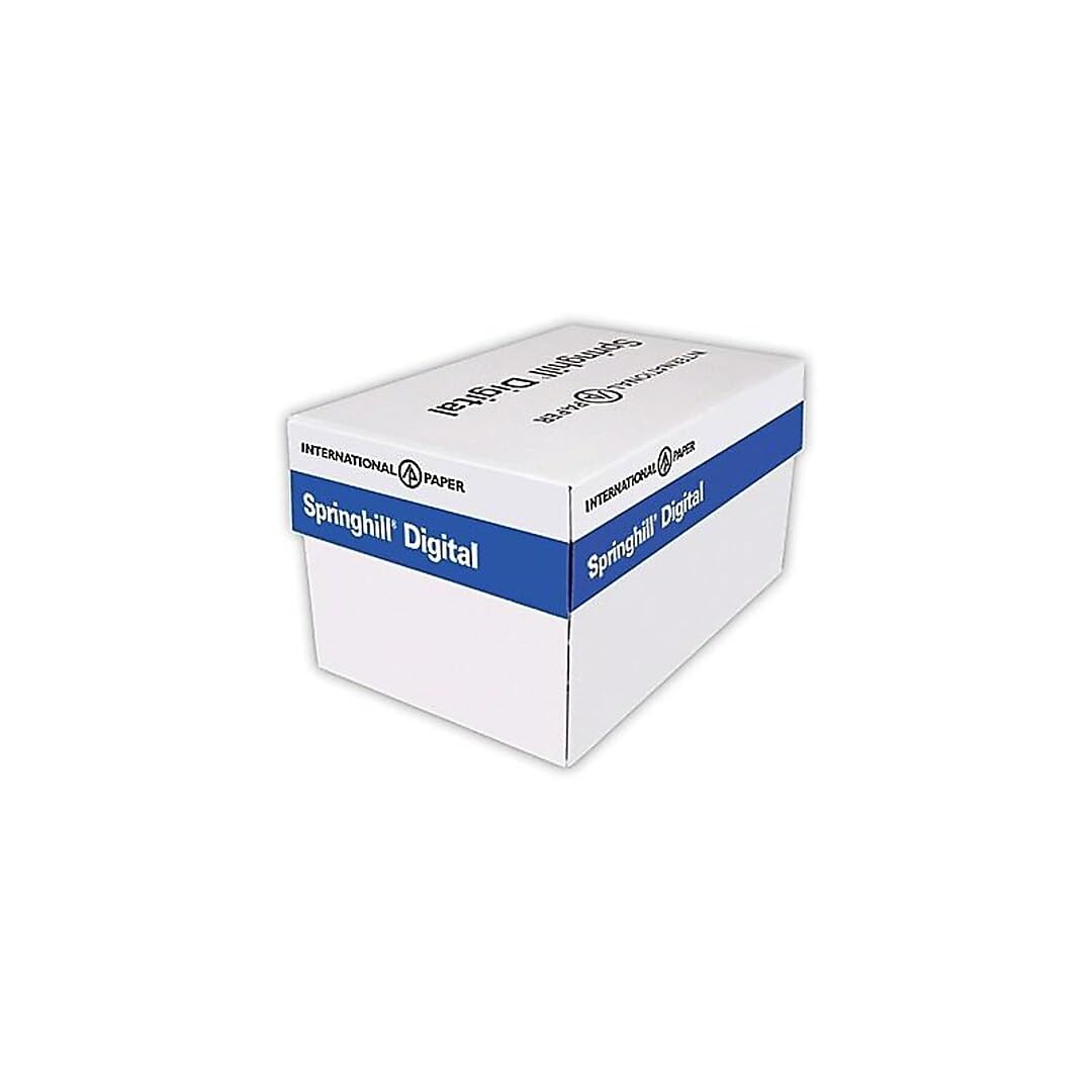 Springhill 90 lb. Cardstock Paper - 8.5 x 11 Inches, Bright White, 2000 Sheets per Case (015101CASE) - Perfect for Business Cards, Invitations & Craft Projects