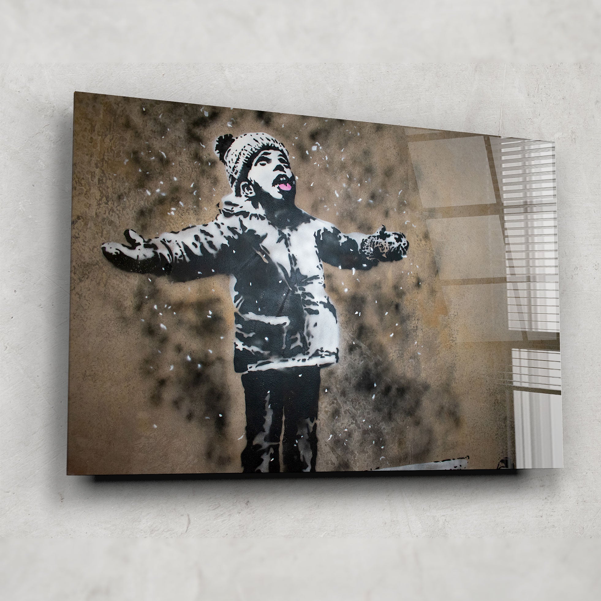 Banksy Season's Greetings Art Print - Street Art Wall Decor for Home & Office - Perfect for Christmas Gifts & Urban Art Lovers