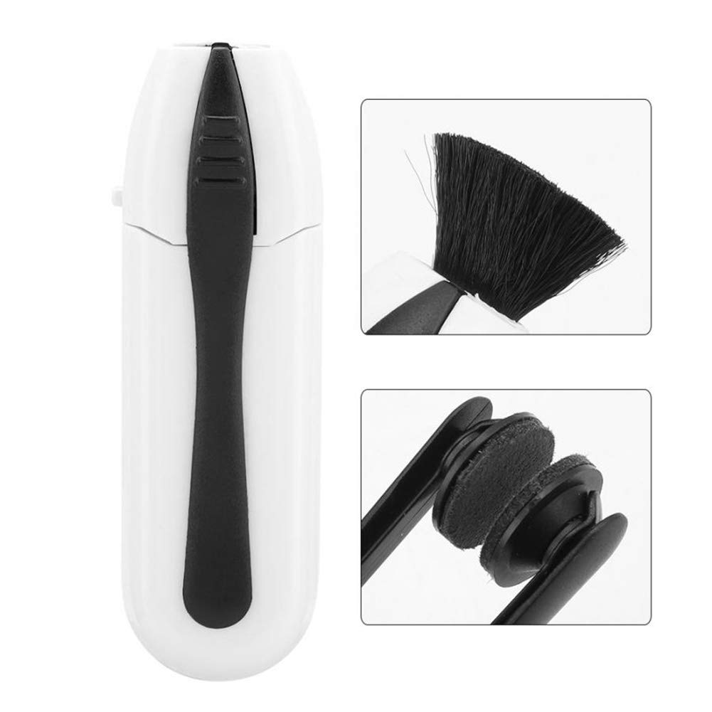 Symina 2 Pack Premium Lens Cleaning Kit - Carbon Fiber Microfiber Glasses Cleaner Cloth & Soft Brush for Eyeglasses, Sunglasses, Cameras, and Screens - Perfect for Home, Office, and Travel Use