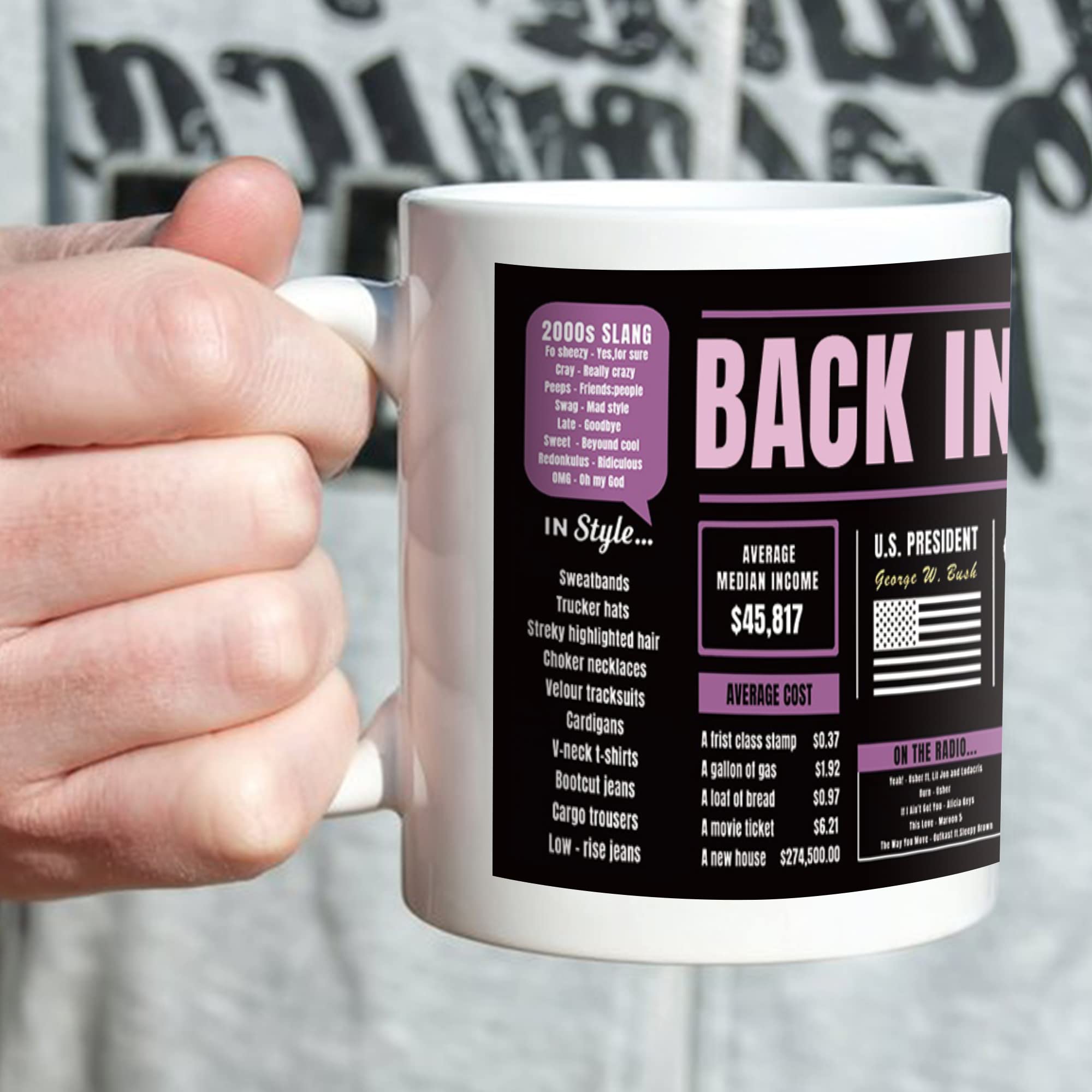 2004 Nostalgic 18th Birthday Coffee Mug - 11Oz Funny 18 Years Old Gift for Girls, Boys, Men, Women, Friends & Coworkers - Perfect for Birthday Parties, Office Celebrations & Sentimental Gifts