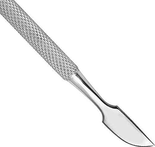 GOODIEBOX Uticle Pusher Nail Art Tool & UV Gel Polish Remover - Professional Cuticle Trimmer & Cleaner for Manicure Pedicure (Silver, Set of 1) - Perfect for Salon & Home Nail Care