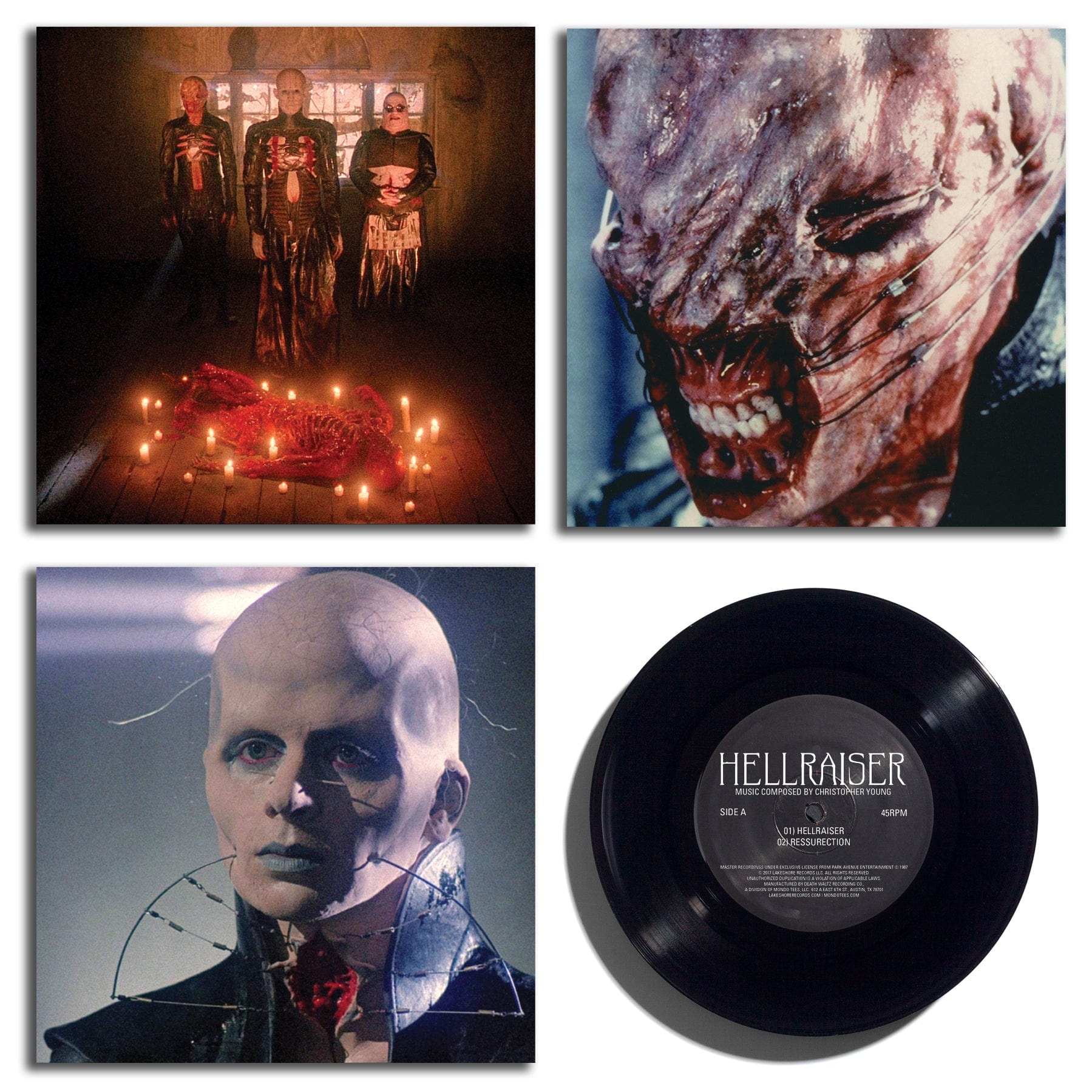 Hellraiser Original Motion Picture Soundtrack 7-Inch Vinyl Box Set - Limited Edition Horror Movie Music for Collectors & Film Enthusiasts - Perfect for Halloween Parties & Gothic Home Decor