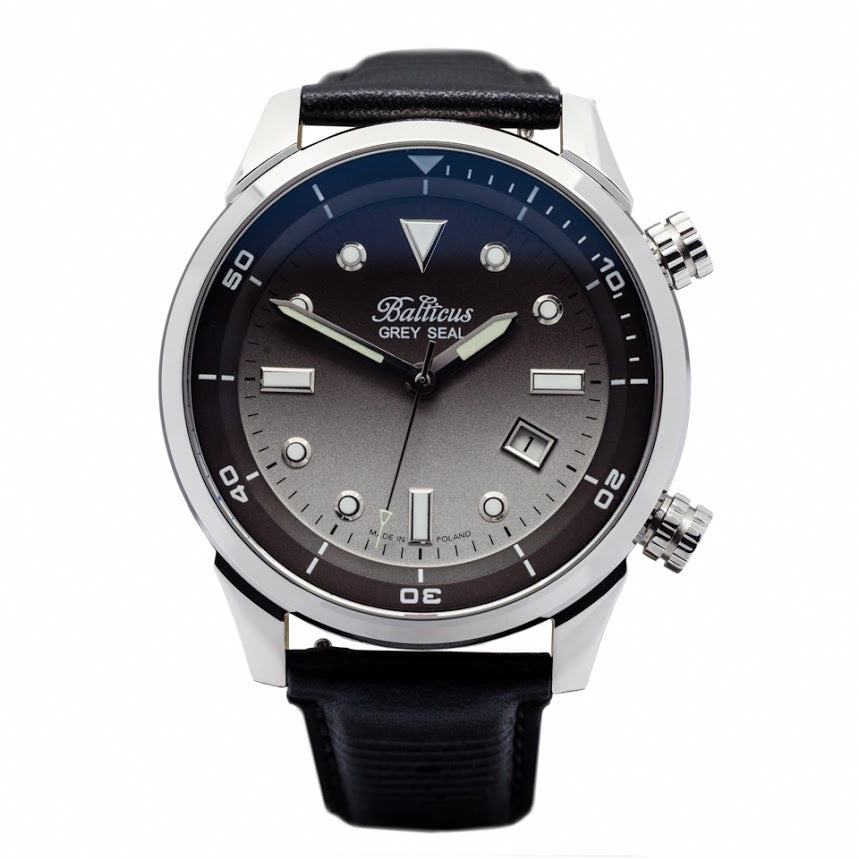 Balticus Grey Seal II Grey Gradient Watch - Luxury Men's Automatic Diver Watch for Business, Casual & Outdoor Activities