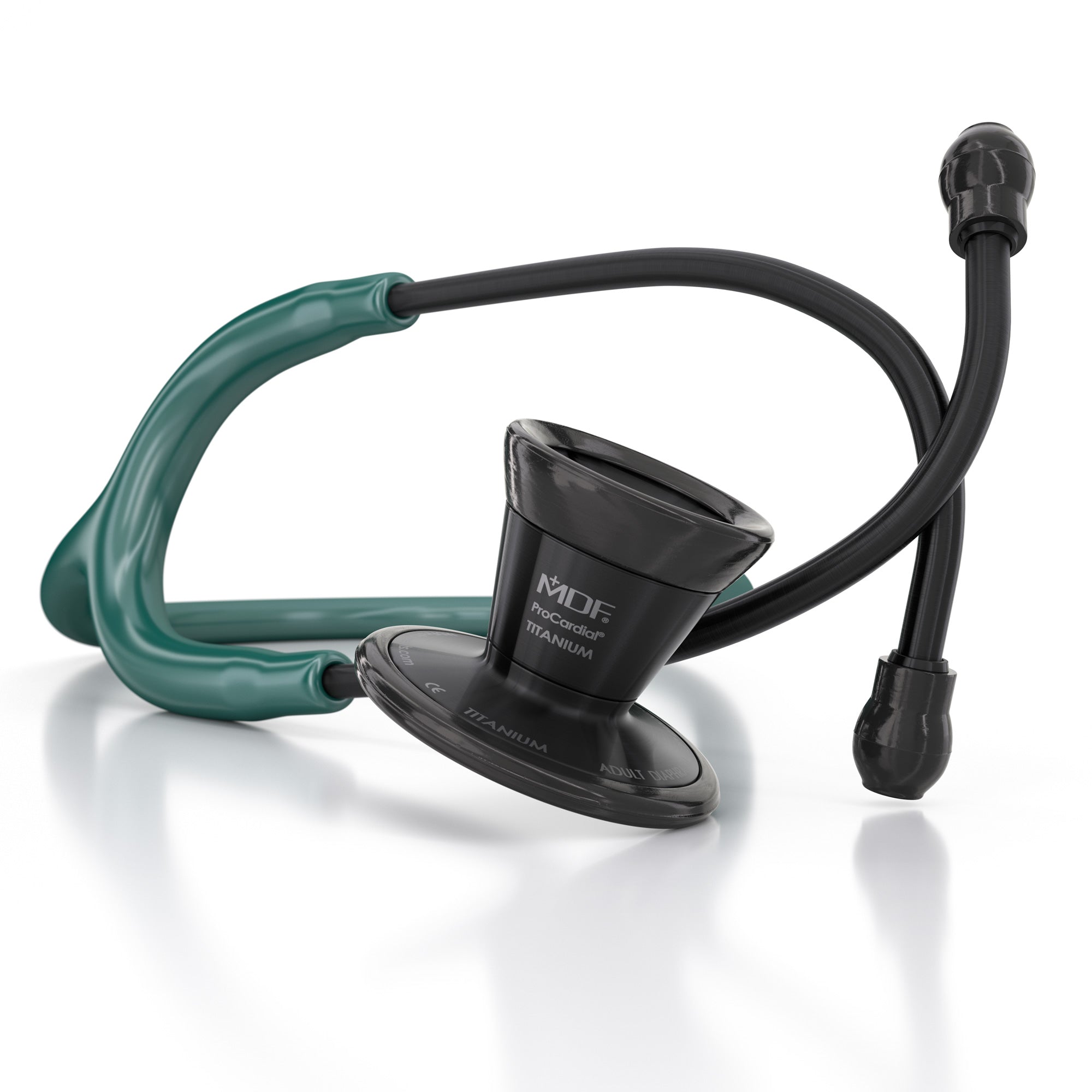 ProCardial® Titanium Cardiology Stethoscope - Green/Black | Premium Medical Stethoscope for Doctors, Nurses & Healthcare Professionals | Ideal for Cardiac Exams, Patient Monitoring & Clinical Use