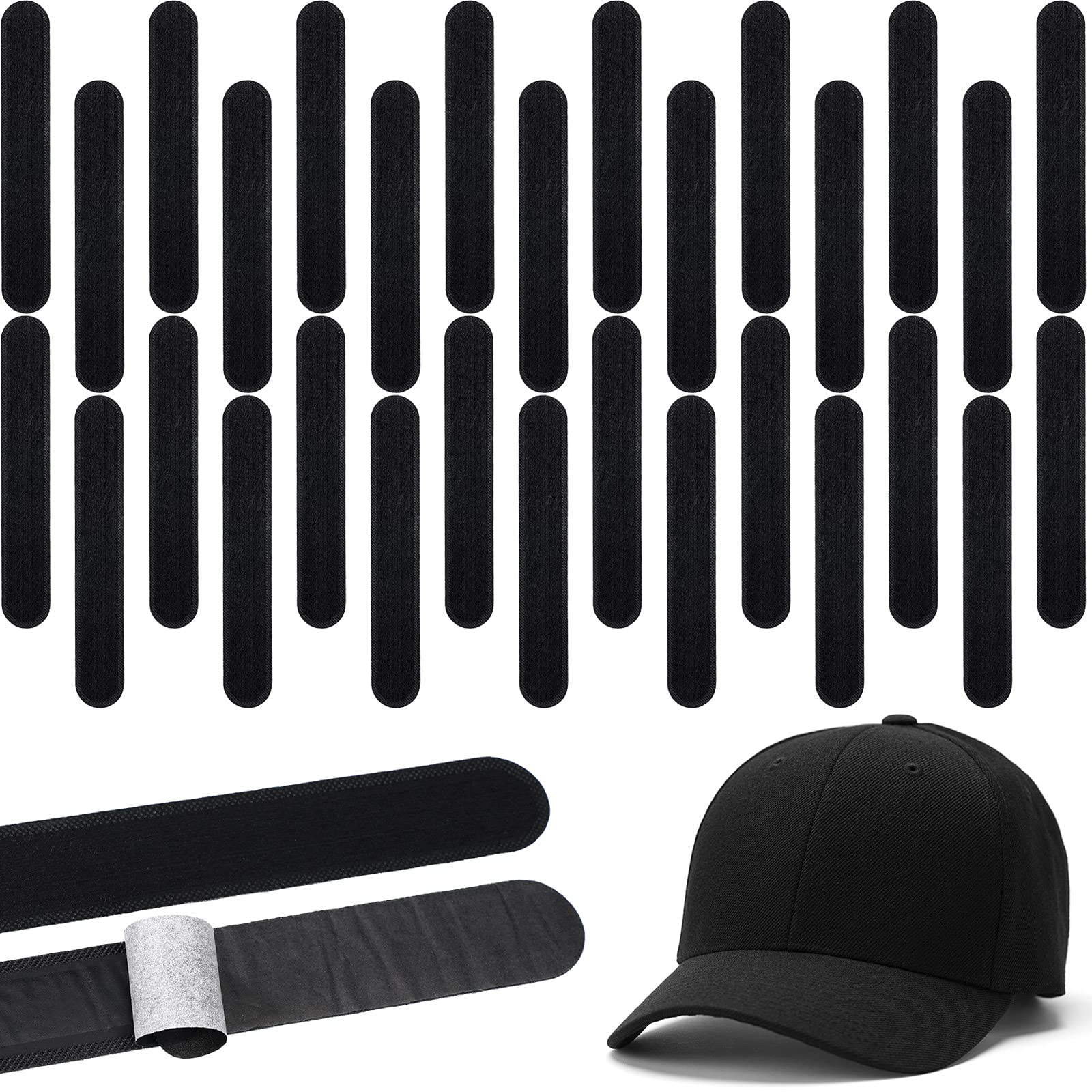 30 Pcs Disposable Hat Sweat Liners for Men & Women - Moisture Wicking Sweatbands for Baseball, Golf & Sports - Keep Your Hats Fresh & Dry During Workouts & Outdoor Activities