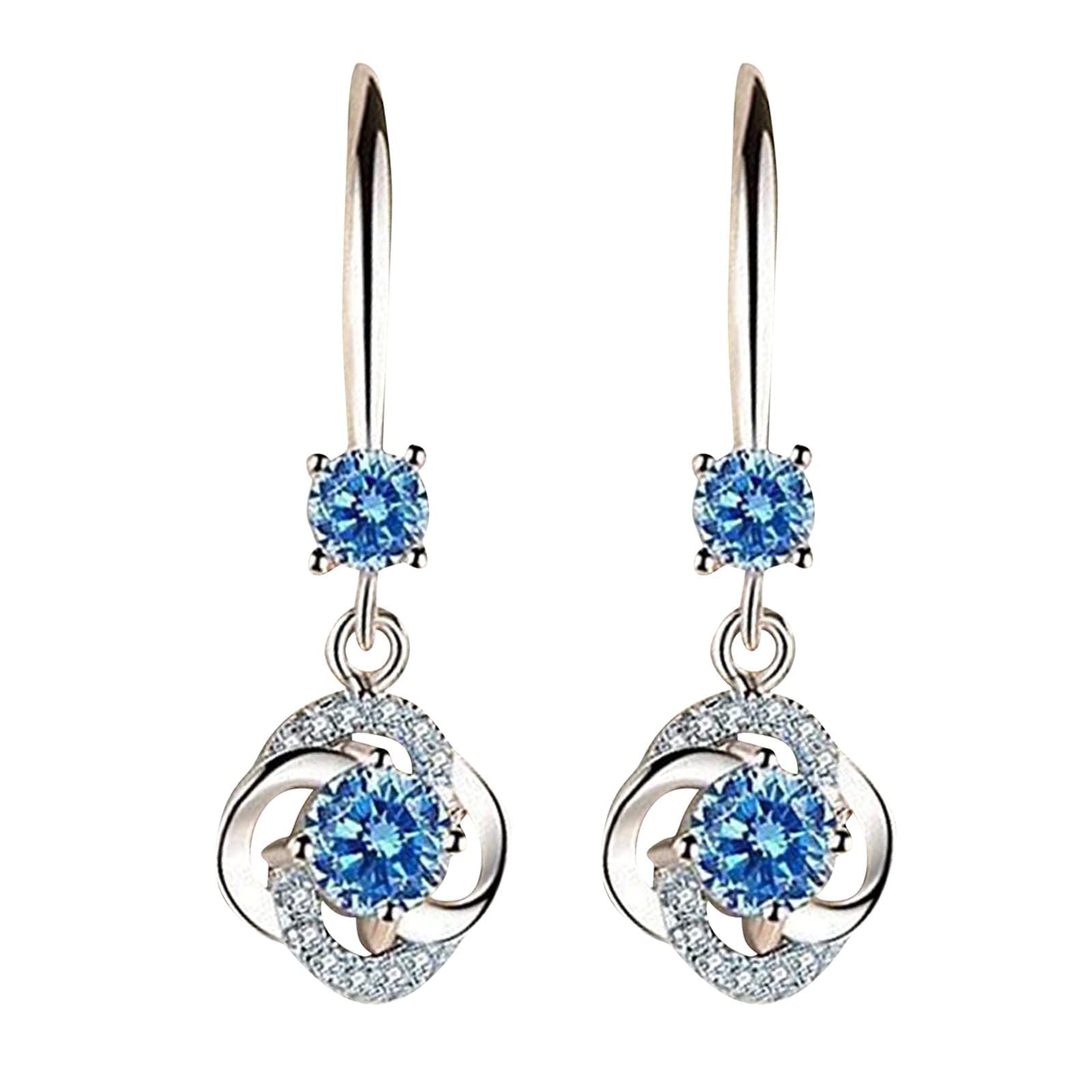 Diamond-Studded Teardrop Wedding Earrings for Women – Elegant Long Dangle Bridal Jewelry for Bridesmaids, Birthday Gifts & Special Occasions | Perfect for Weddings, Parties & Formal Events