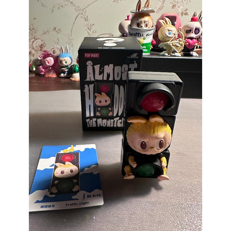 Labubu The Monsters Almost Hidden Series Traffic Light Blind Box Collectible Figure - Cute Vinyl Art Toy for Display, Gift & Anime Collection (Office Desk Decor, Shelf Display, Party Favor)