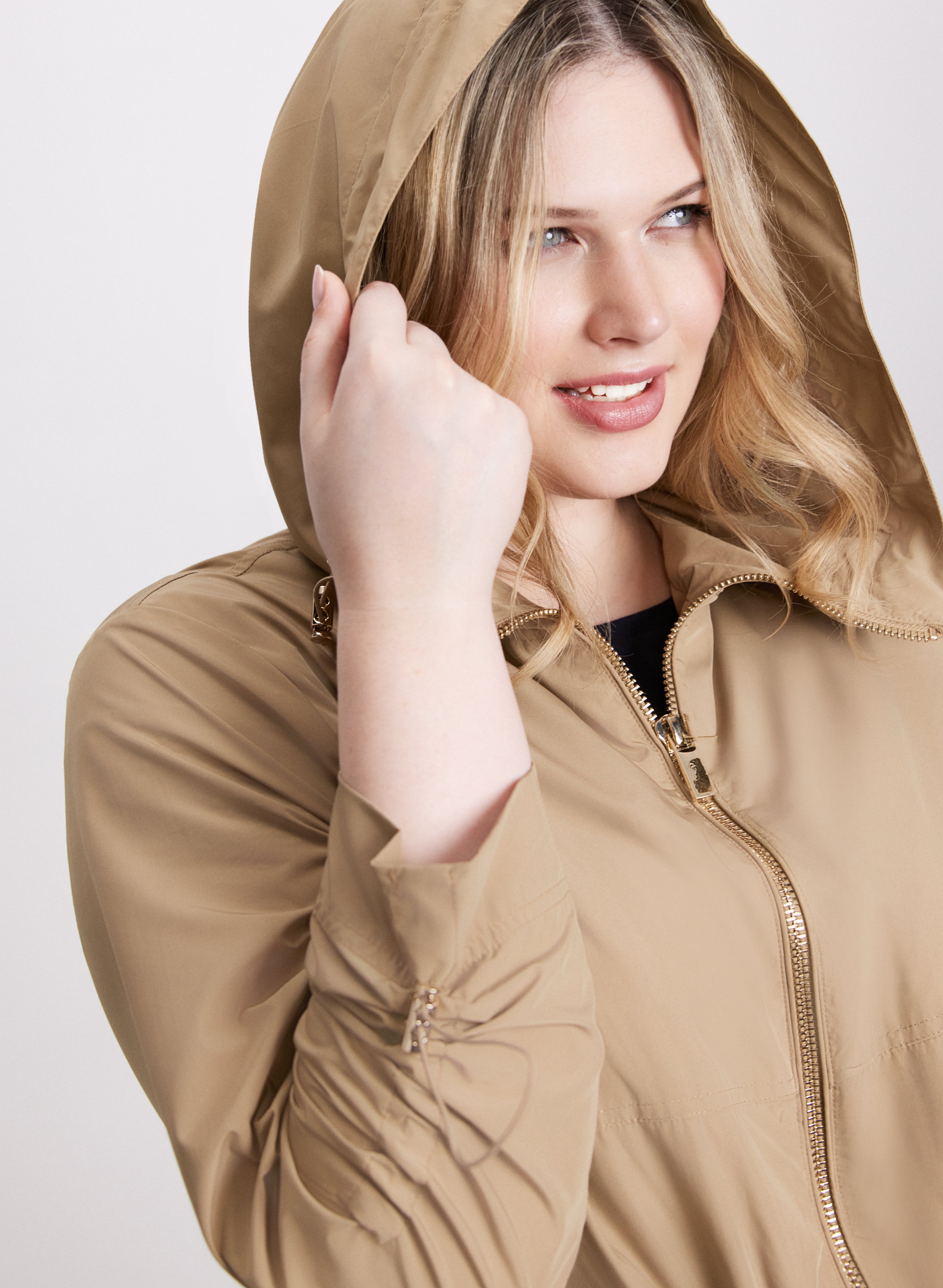 Waterproof Hooded Raincoat with Elastic Waist - Lightweight Windproof Jacket for Hiking, Camping & Outdoor Activities