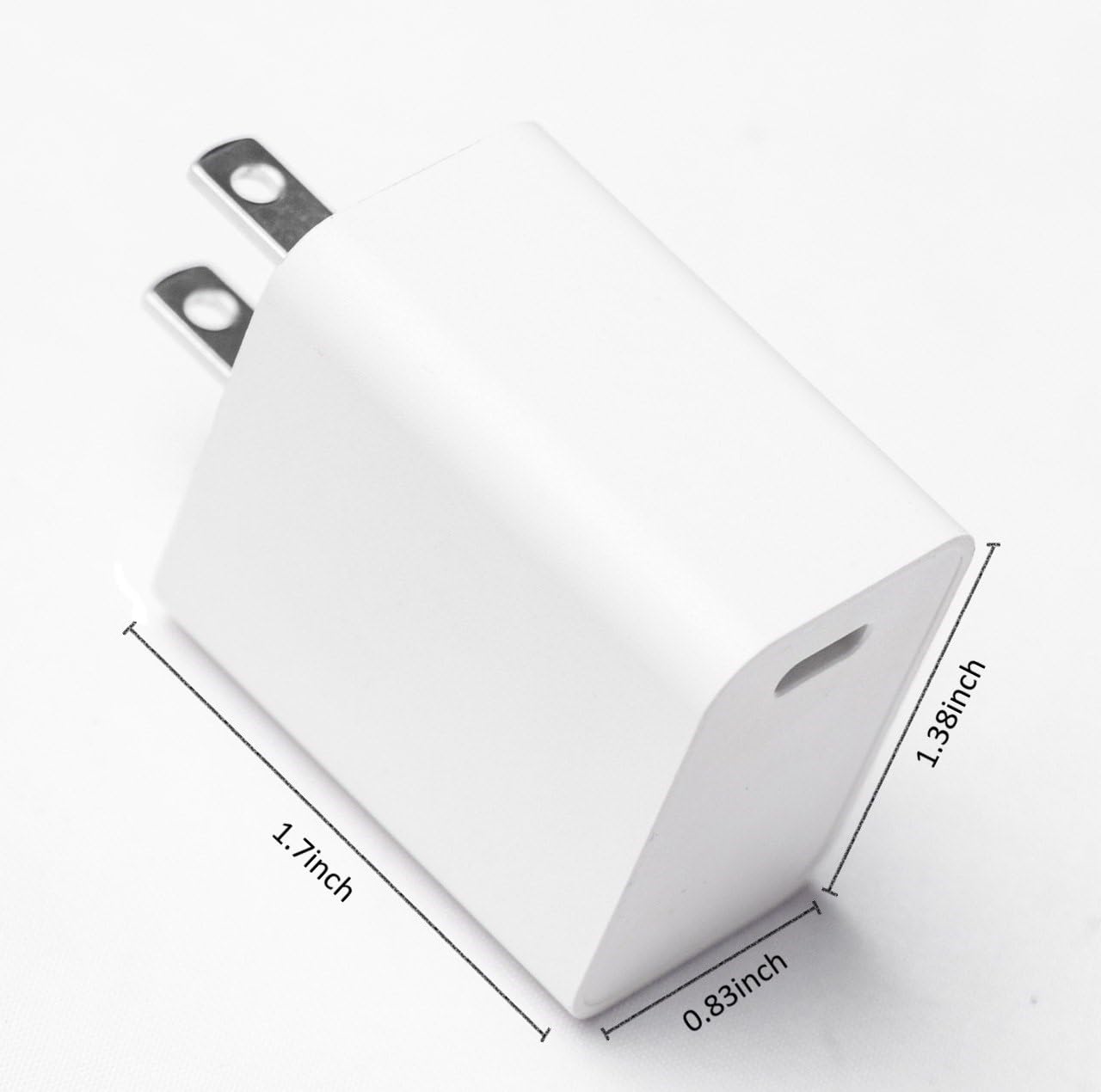 2-Pack MakPort 20W USB C Fast Charger Block - PD Power Delivery Wall Charger Adapter Compatible with iPhone 11/12/13/14/Pro Max, XS/XR/X, iPad Pro, AirPods Pro, Samsung Galaxy - Perfect for Home, Office & Travel Charging Needs
