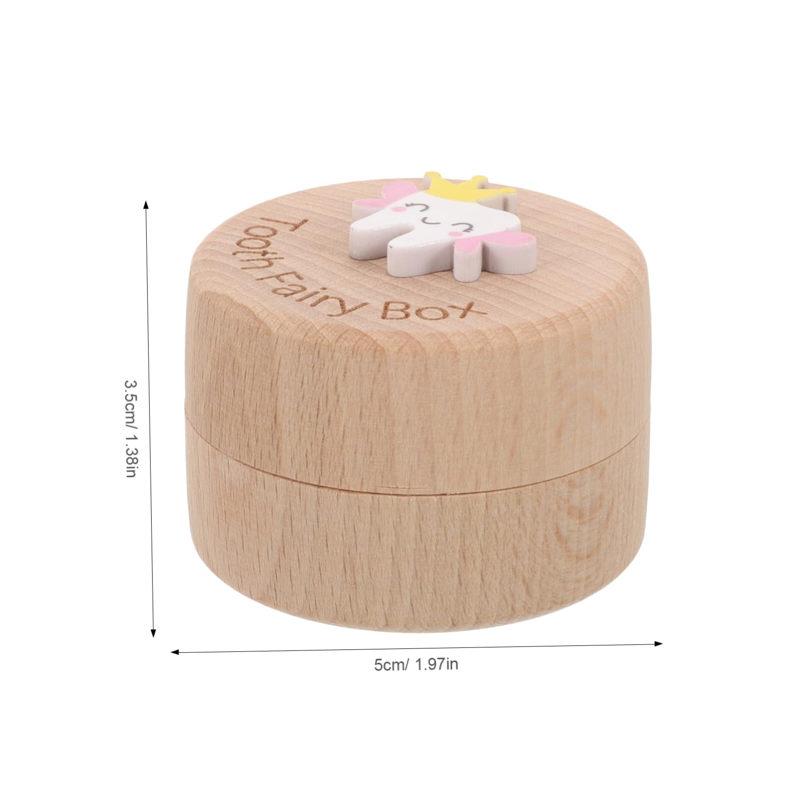 HEMOTON Wooden Tooth Fairy Box for Kids - Cartoon Tooth Holder & Keepsake Organizer - Perfect for Baby Teeth Storage and First Tooth Milestone Gifts