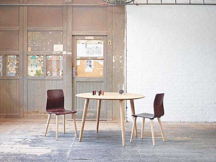 Malmo Dining Table by Ton – Modern Scandinavian Dining Table for Home & Restaurant – Perfect for Family Dinners & Entertaining Guests