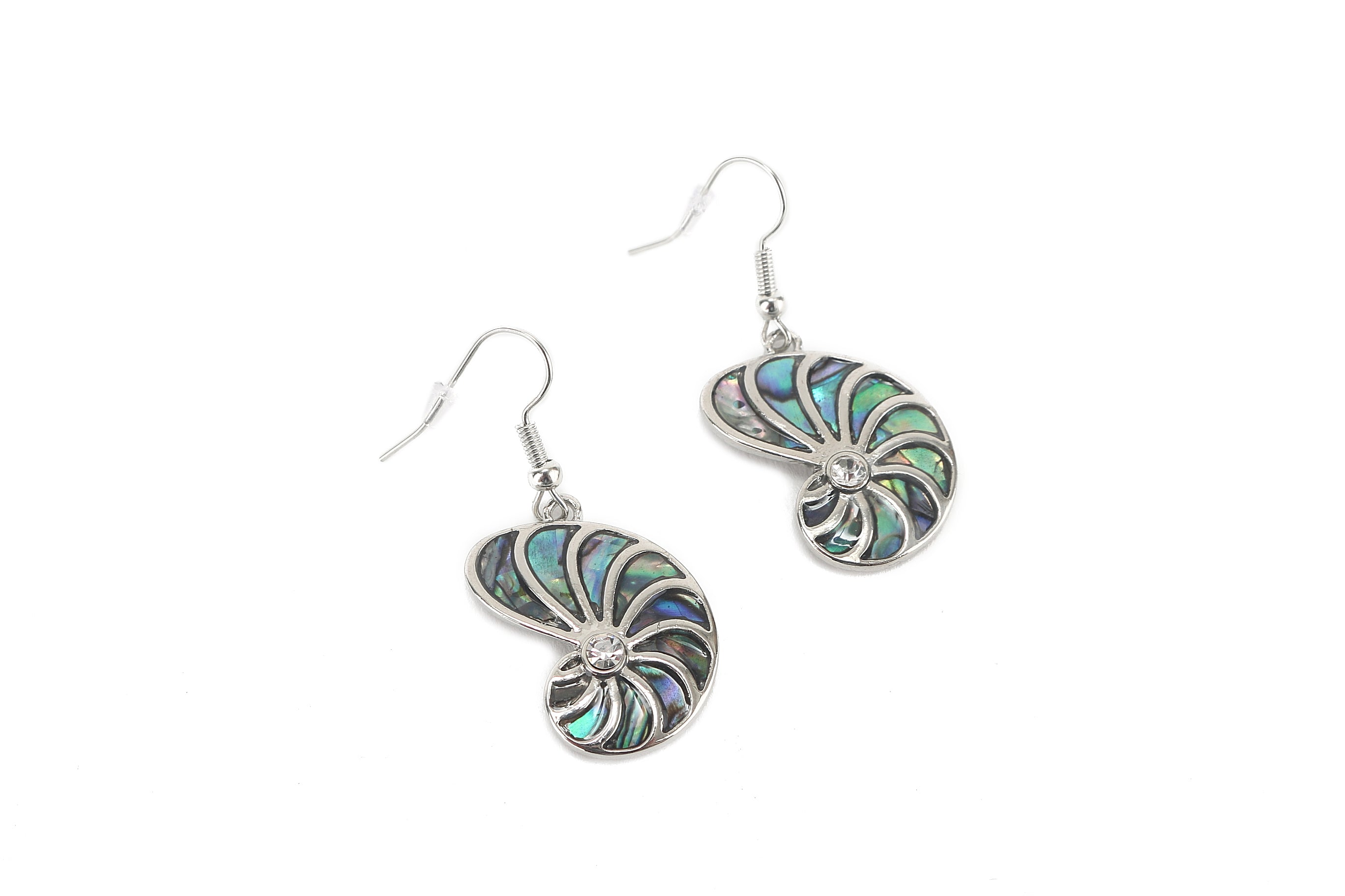 Makamae Silver Shell Earrings for Women - Handmade Boho Beach Jewelry for Summer, Parties & Gift Giving