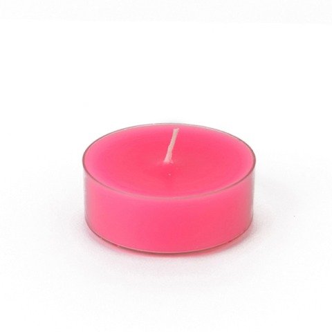 Jeco Mega Oversized Hot Pink Tealights - 144pcs Bulk Candles for Weddings, Parties & Home Decor | Long-Lasting Scented Candles for Romantic Ambiance & Special Occasions