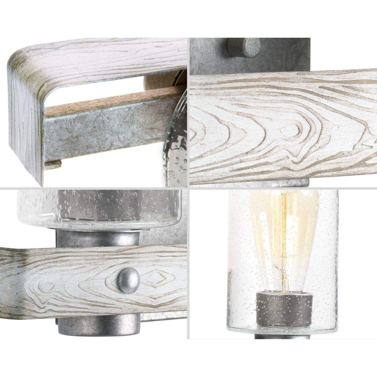 Progress Lighting P300125-141 Gulliver Bathroom Vanity Light Fixture in Gray - Perfect for Modern Bathrooms, Powder Rooms & Dressing Areas