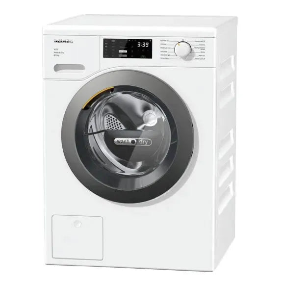 Miele 8kg/4kg Front Load Washer Dryer Combo in White - WTD160WCS | Energy Efficient Laundry Solution for Apartments & Small Homes