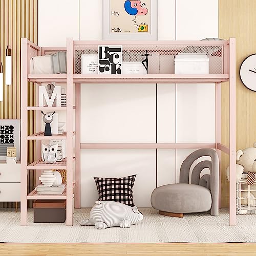 Pink With 4 Shelves