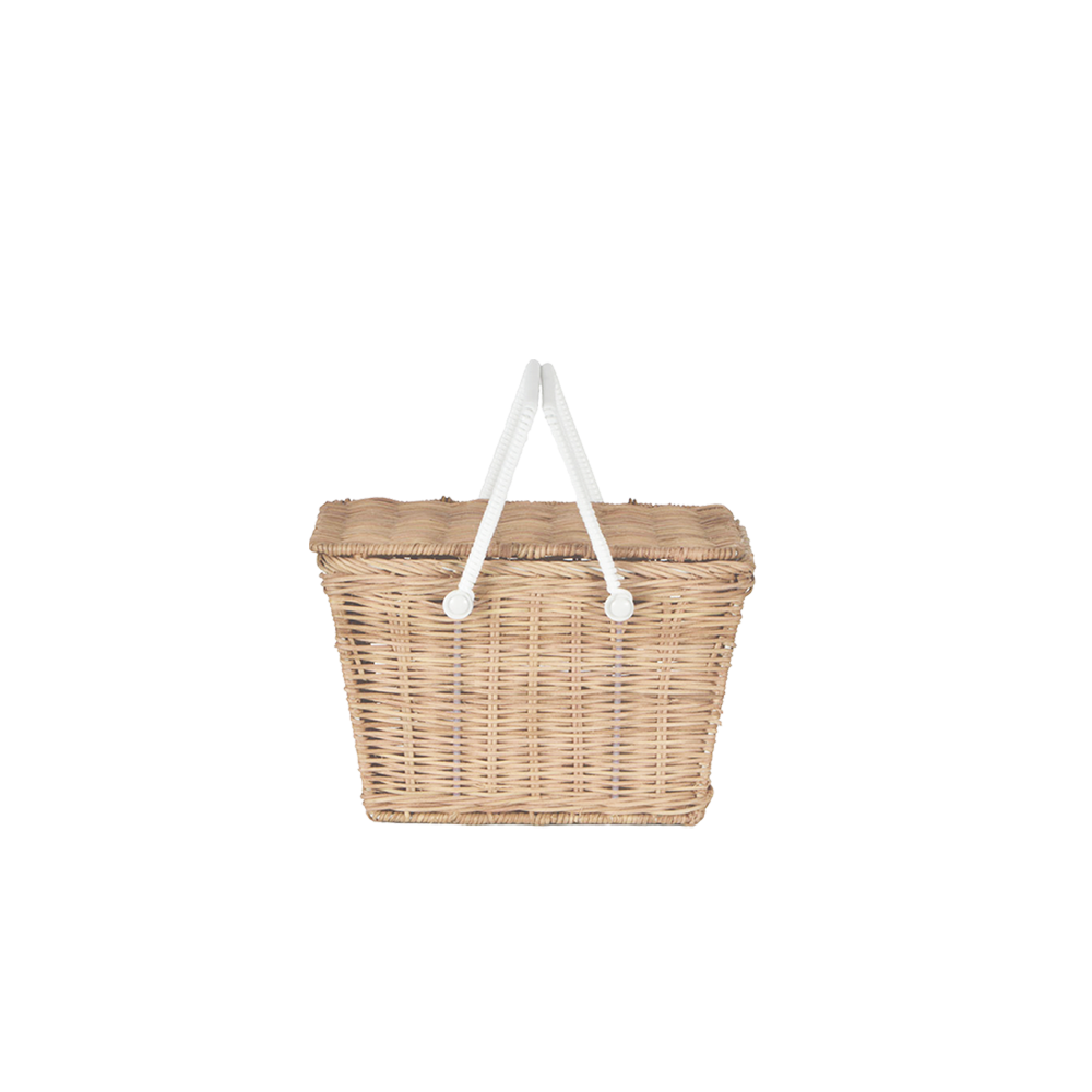 Natural Rattan Storage Basket - Handwoven Straw Organizer for Home Decor, Laundry, Toys & Blankets | Eco-Friendly Woven Bin for Bedroom, Bathroom & Nursery Organization
