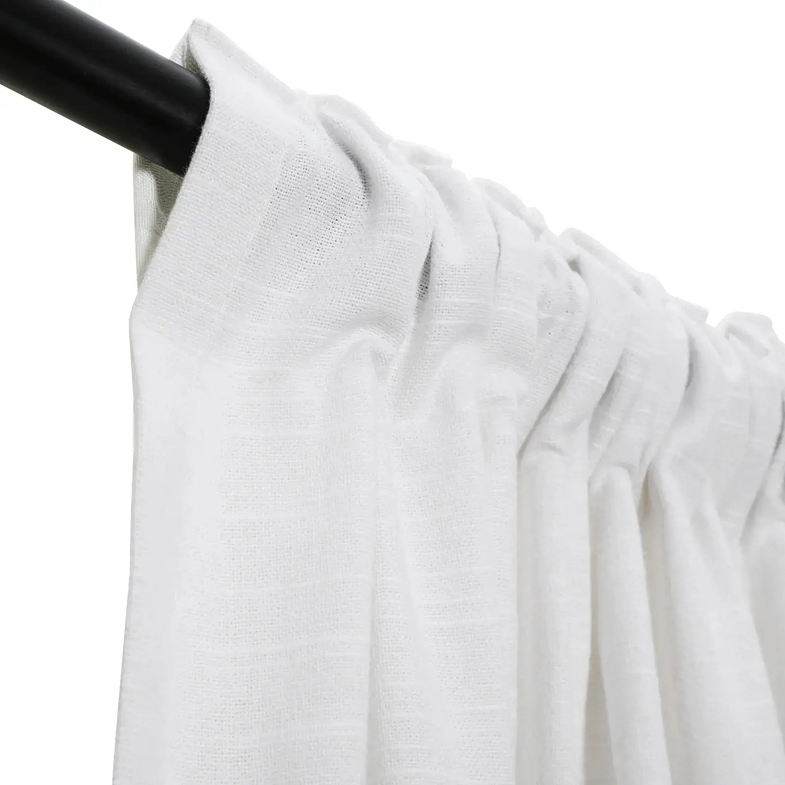 Luxury Linen Cotton Curtains - Soft Top Blackout Drapes for Living Room & Bedroom - Elegant Window Treatments for Home Decor