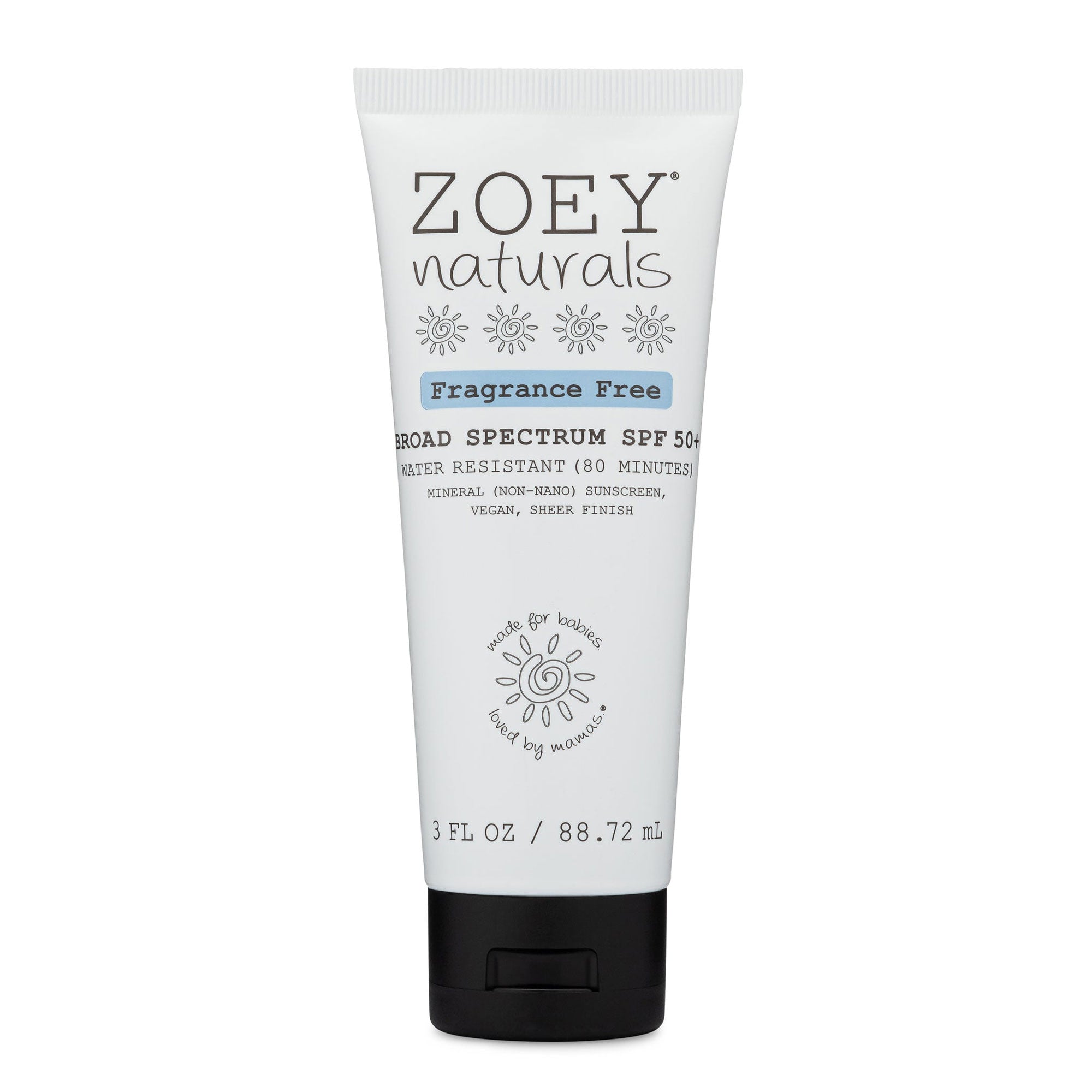 Broad Spectrum SPF 50+ Sunscreen Lotion - 3 fl oz Tube - Water Resistant, UVA/UVB Protection - Perfect for Beach, Swimming & Outdoor Activities